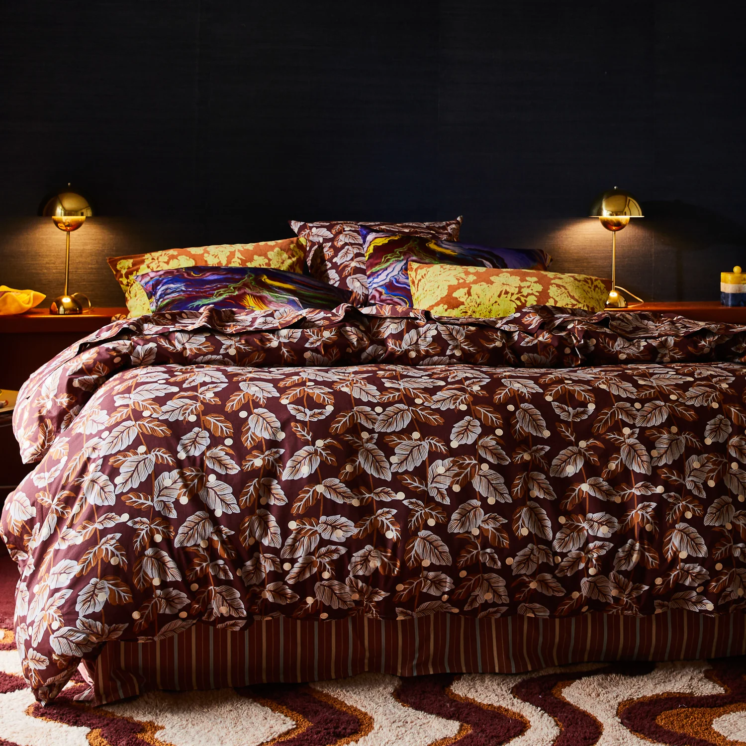 Hazel Velvet Pillowcase - Russet - Image 4
