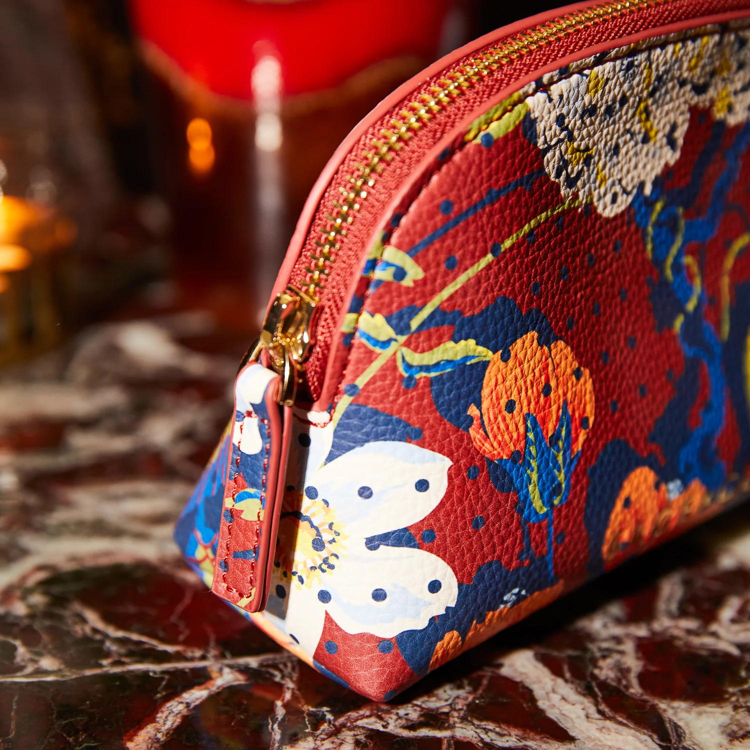Heidi Cosmetic Pouch - Burnt Sienna - Image 3