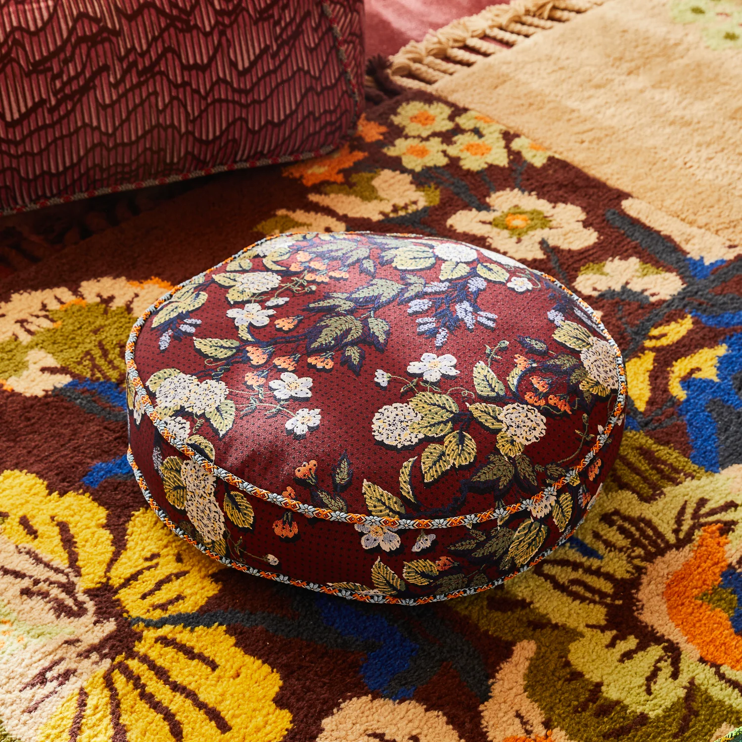 Heidi Jacquard Floor Cushion - Image 2