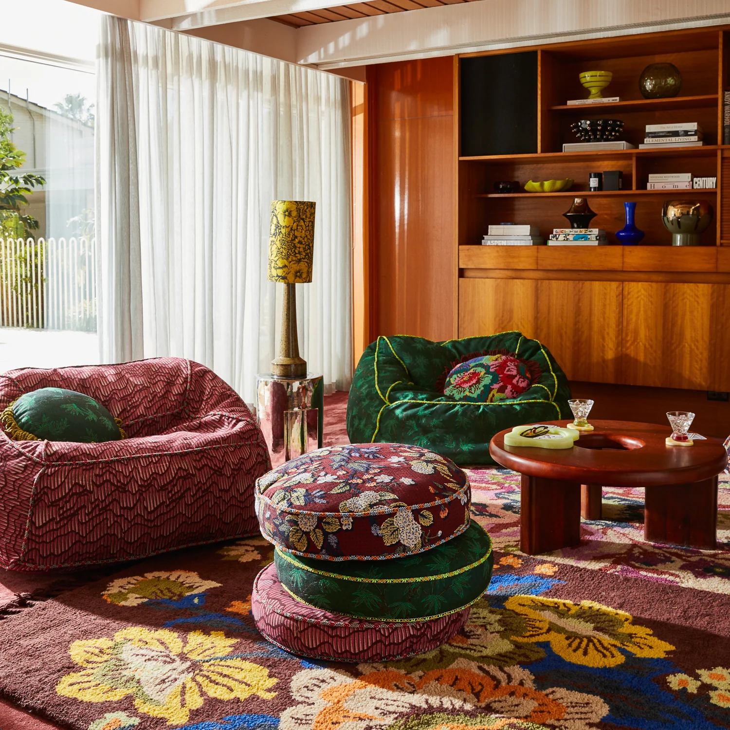 Heidi Jacquard Floor Cushion - Image 3