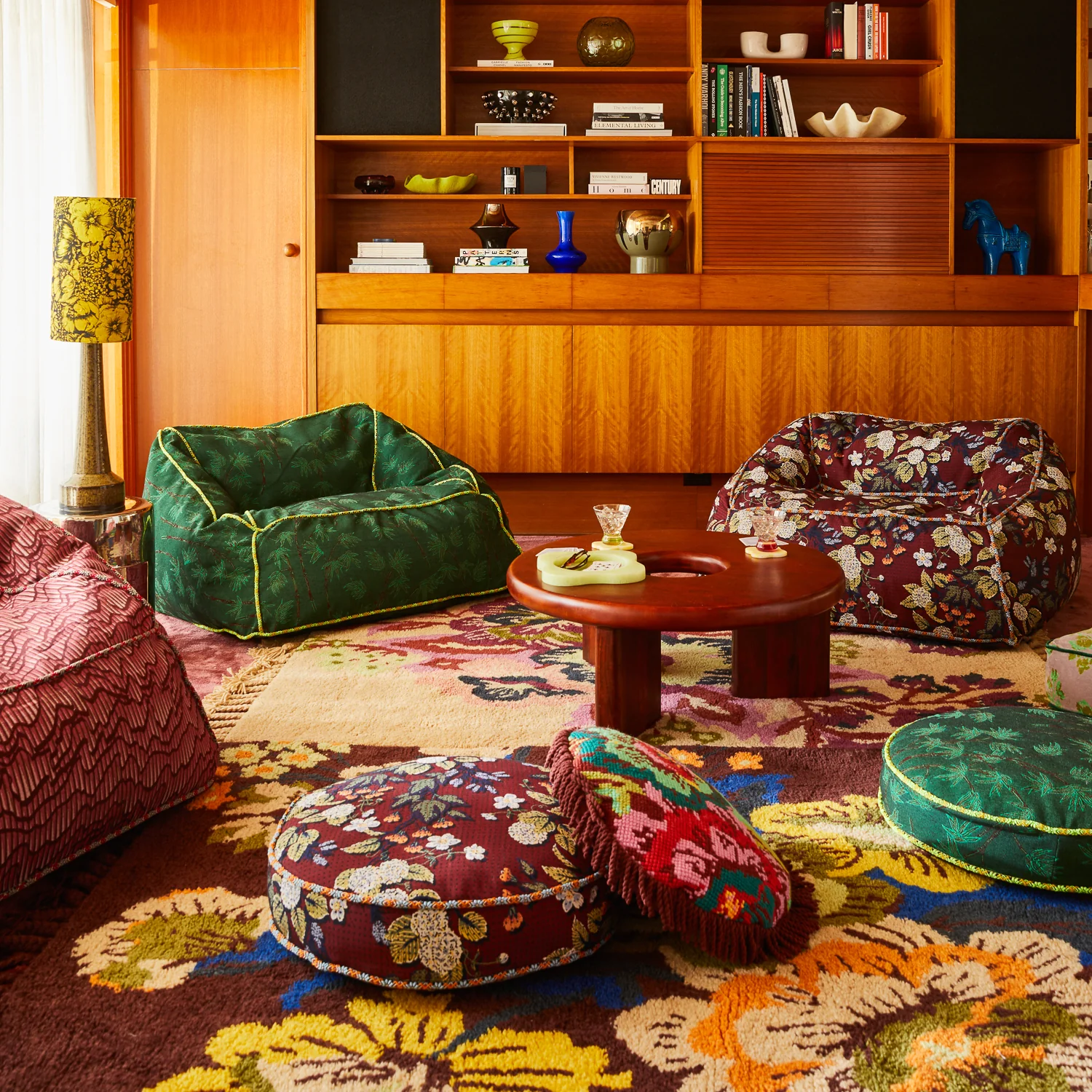 Heidi Jacquard Floor Cushion - Image 4