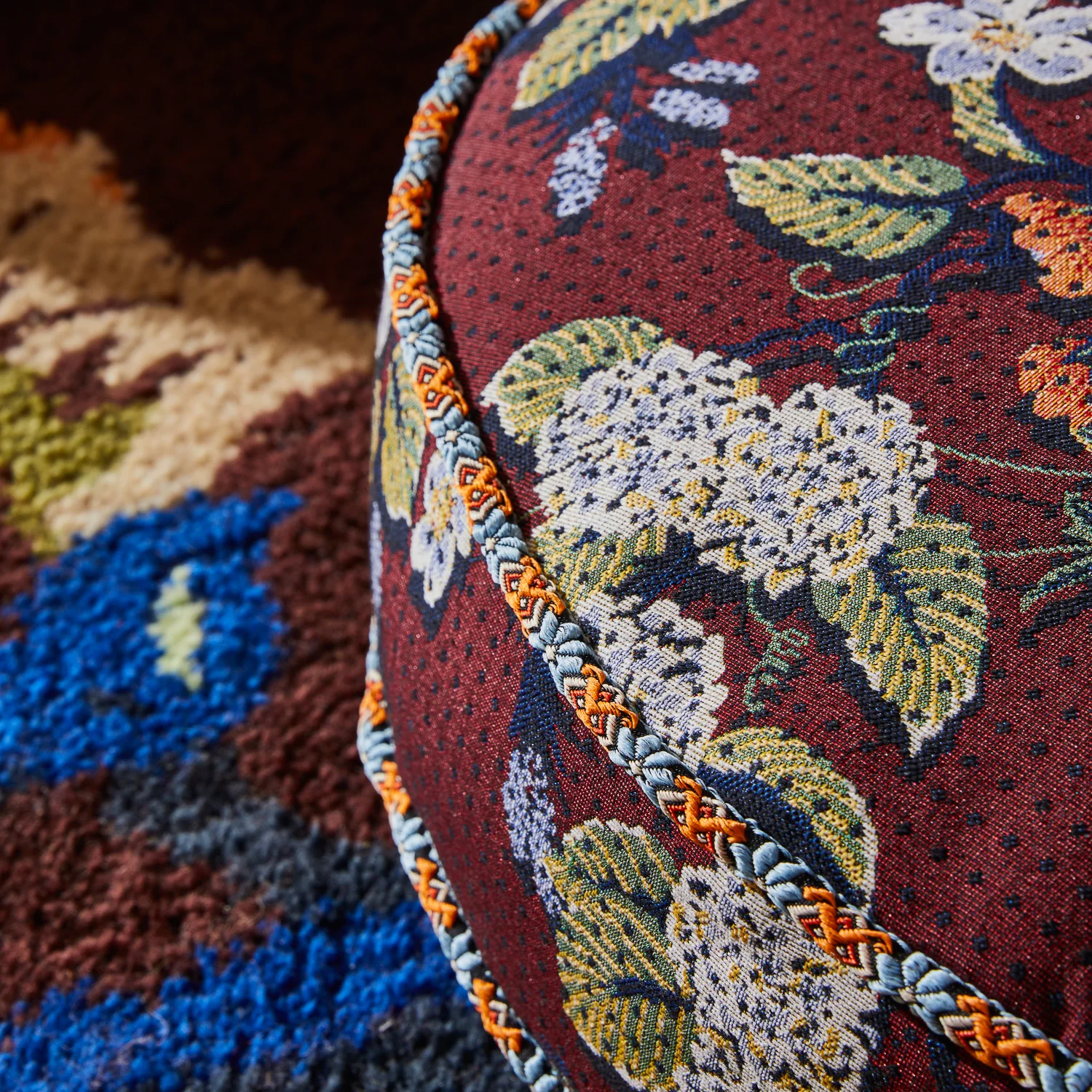 Heidi Jacquard Floor Cushion - Image 5