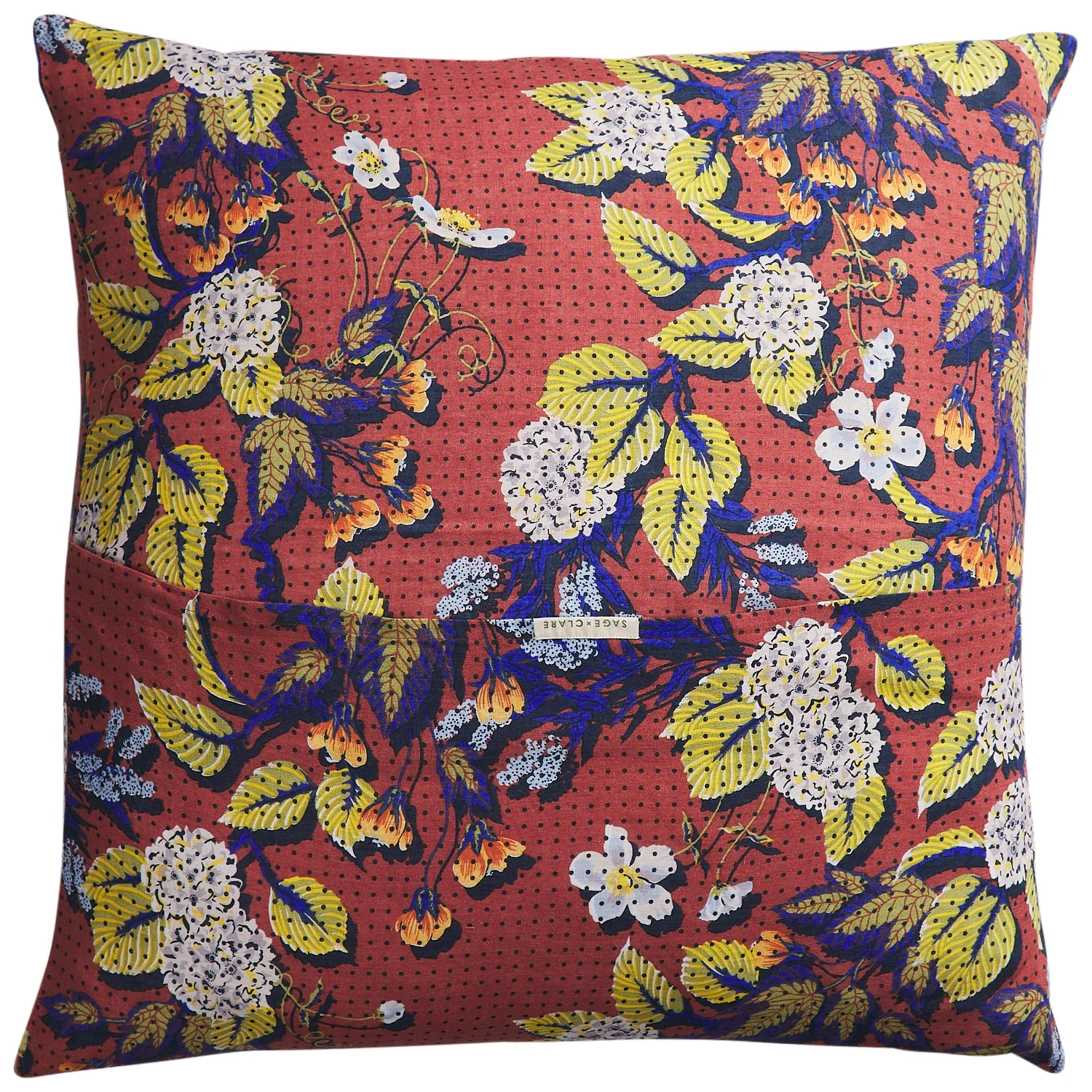Heidi Linen Euro Pillowcase Set - Burnt Sienna - Image 4