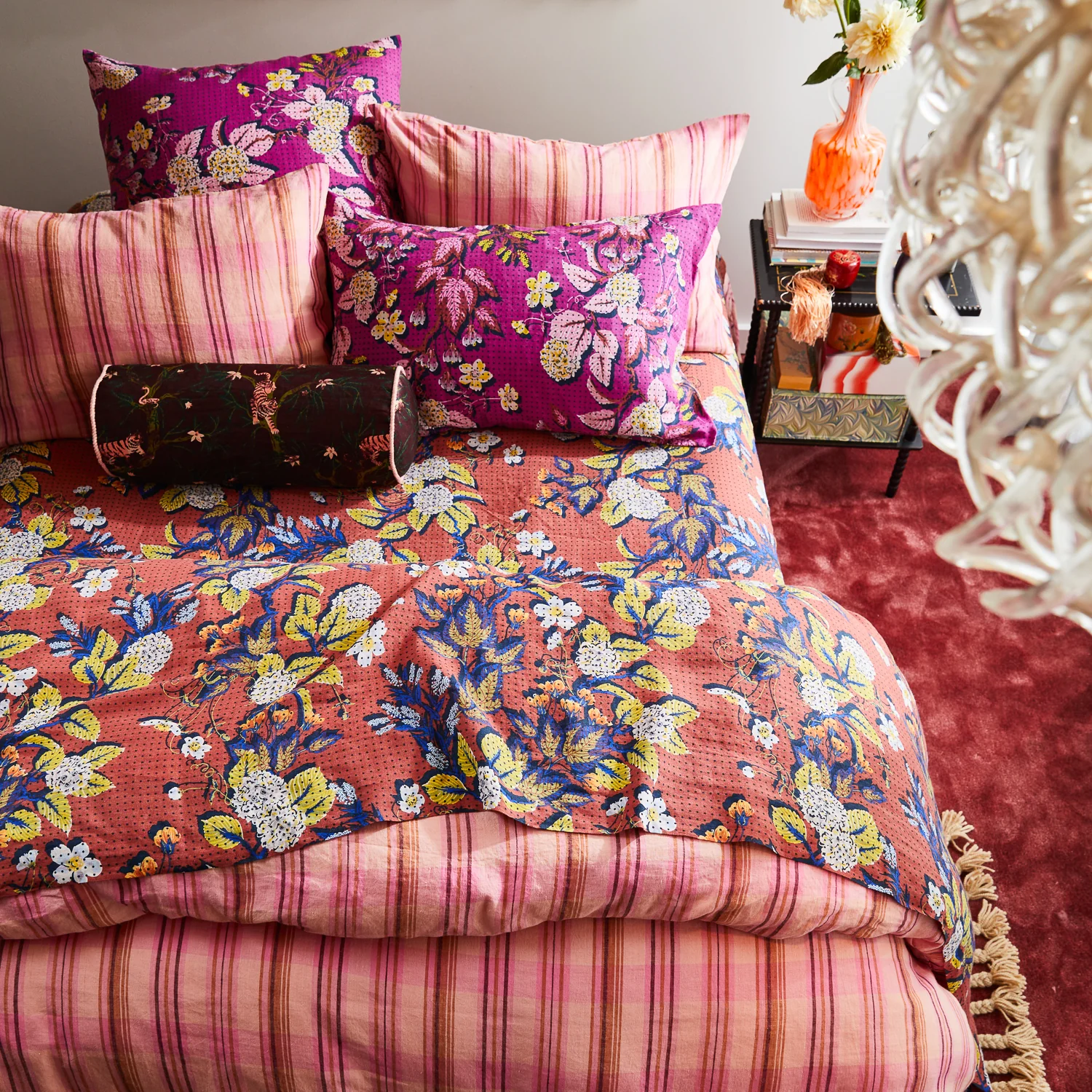 Heidi Linen Sheets - Burnt Sienna - Image 2