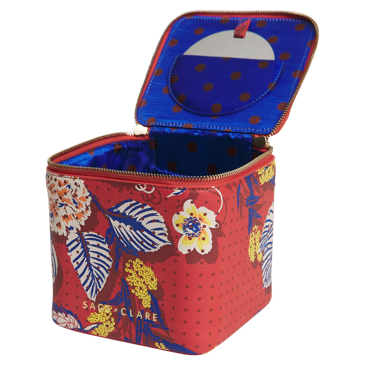 Heidi Small Vanity Case - Vermillion - Image 4