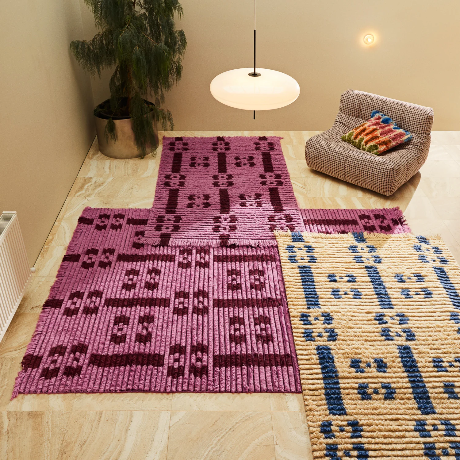 Hira Tufted Rug - Chalk - Image 7