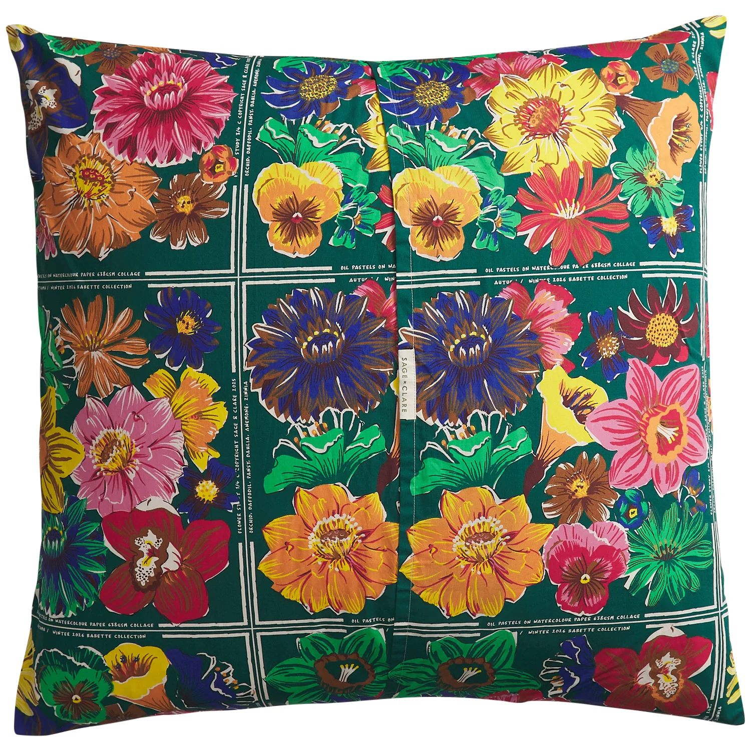 Ines Cotton Euro Pillowcase Set - Verdant - Image 7