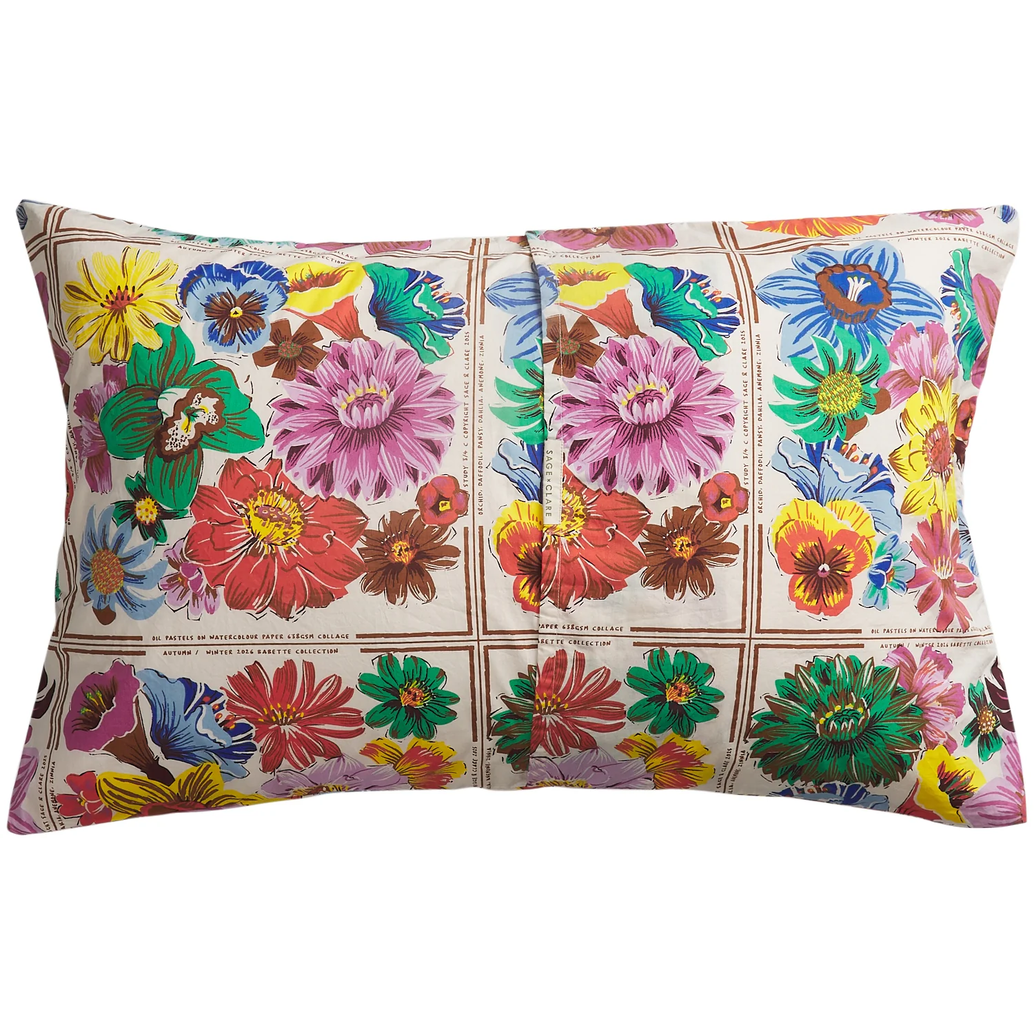 Ines Cotton Pillowcase Set - Porcelain - Image 7