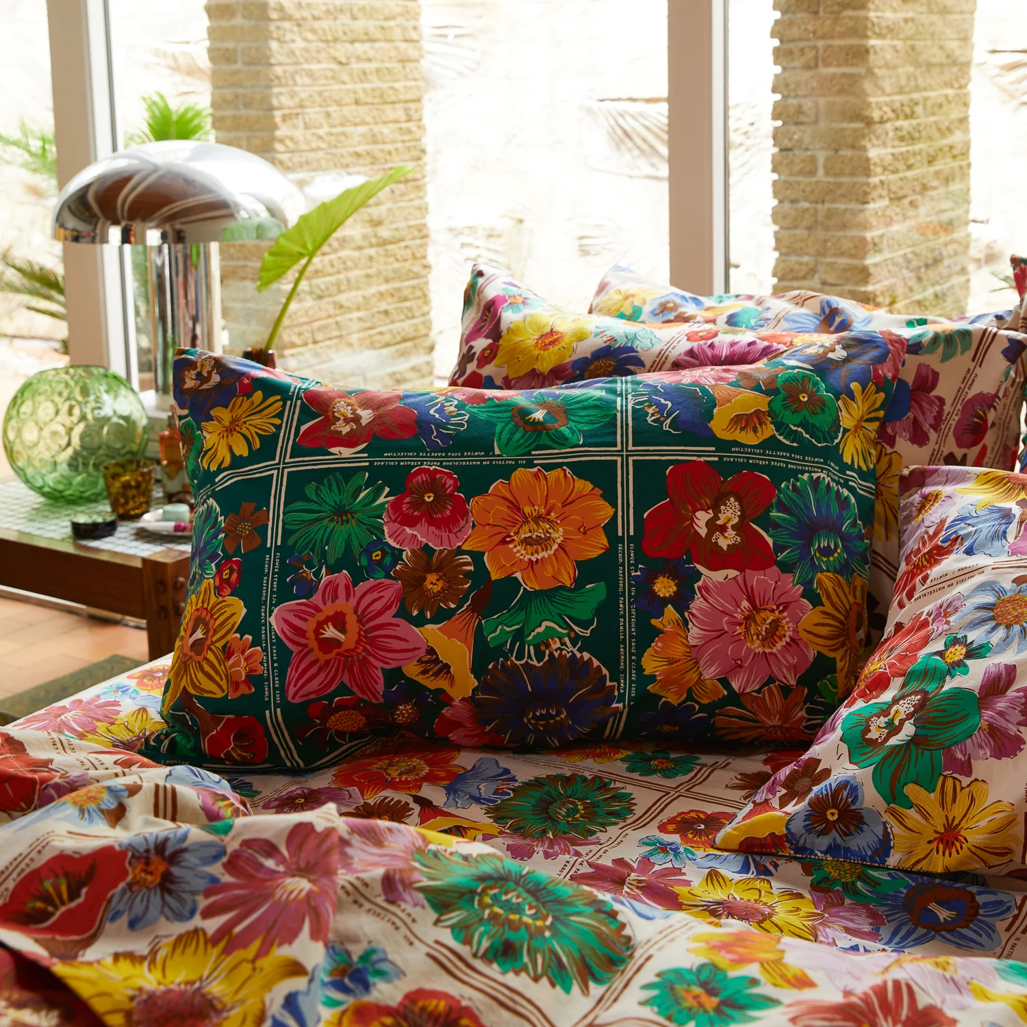 Ines Cotton Pillowcase Set - Verdant - Image 6