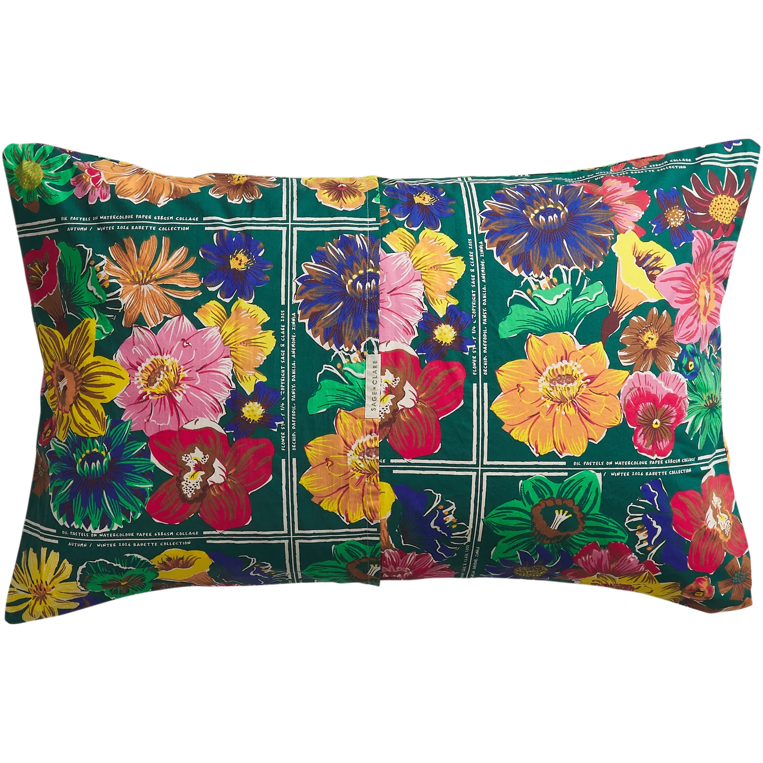 Ines Cotton Pillowcase Set - Verdant - Image 8