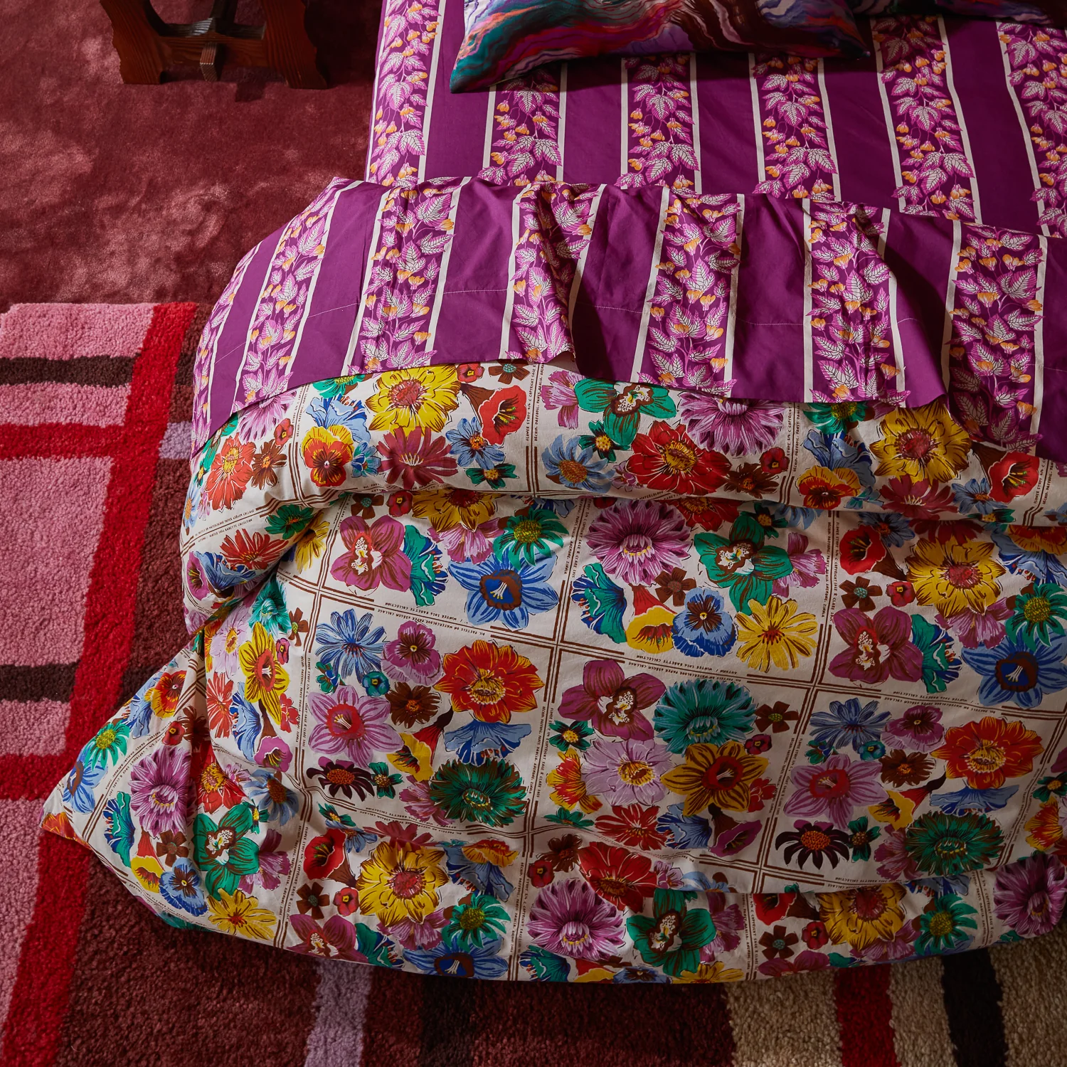 Ines Cotton Quilt Cover - Porcelain - Image 3