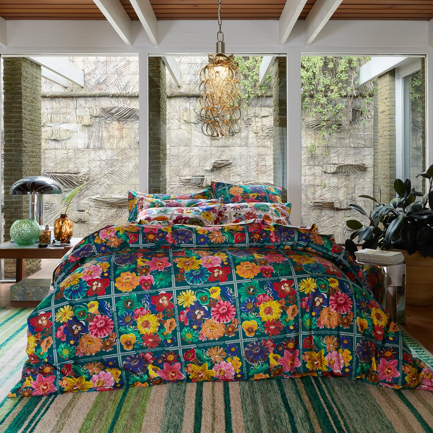 Ines Cotton Quilt Cover - Verdant - Image 6