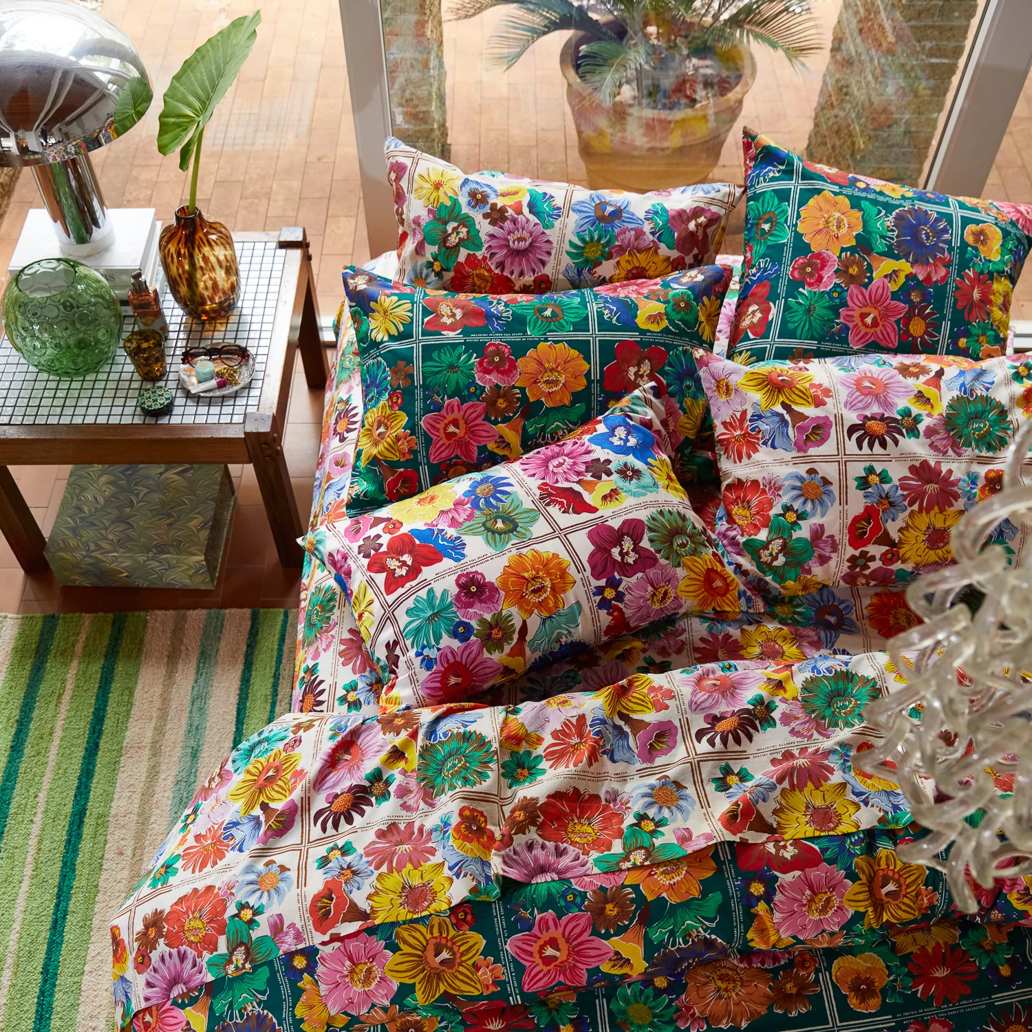 Ines Silk Pillowcase - Porcelain - Image 3
