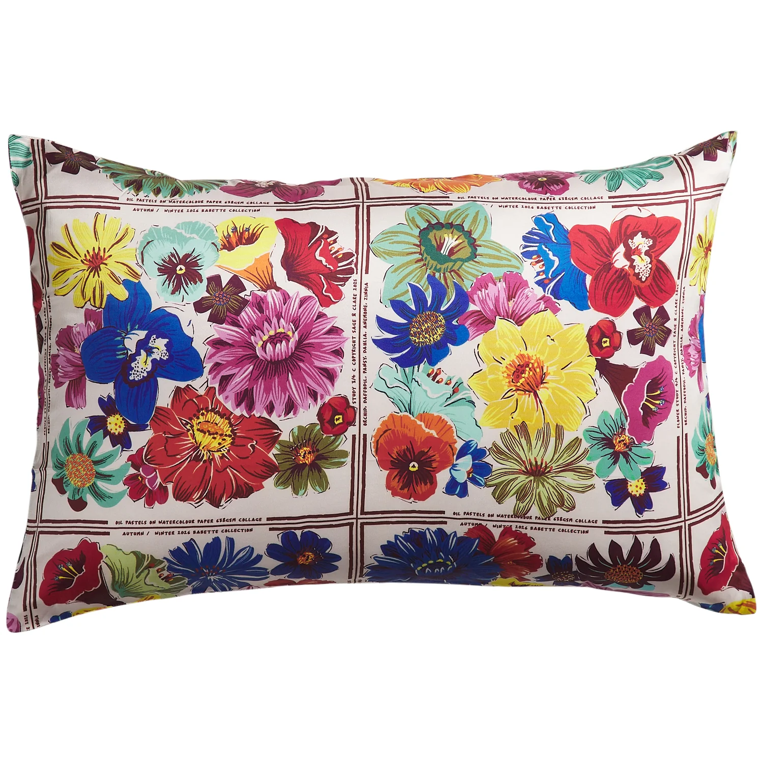 Ines Silk Pillowcase - Porcelain - Image 7