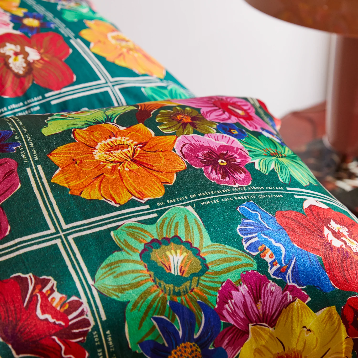 Ines Silk Pillowcase - Verdant - Image 4
