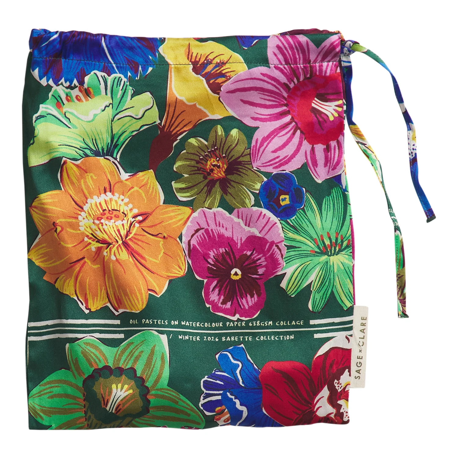 Ines Silk Pillowcase - Verdant - Image 9