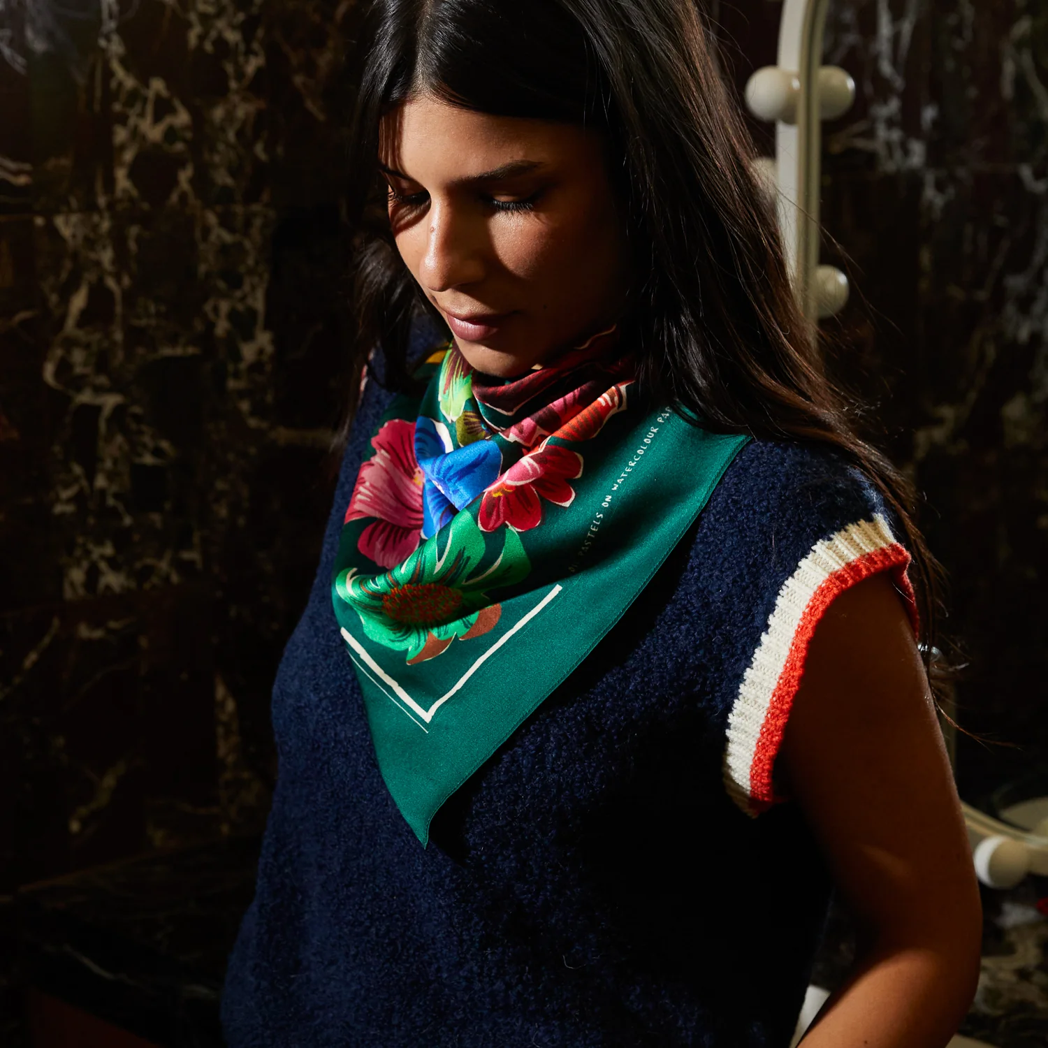 Ines Silk Scarf - Image 6