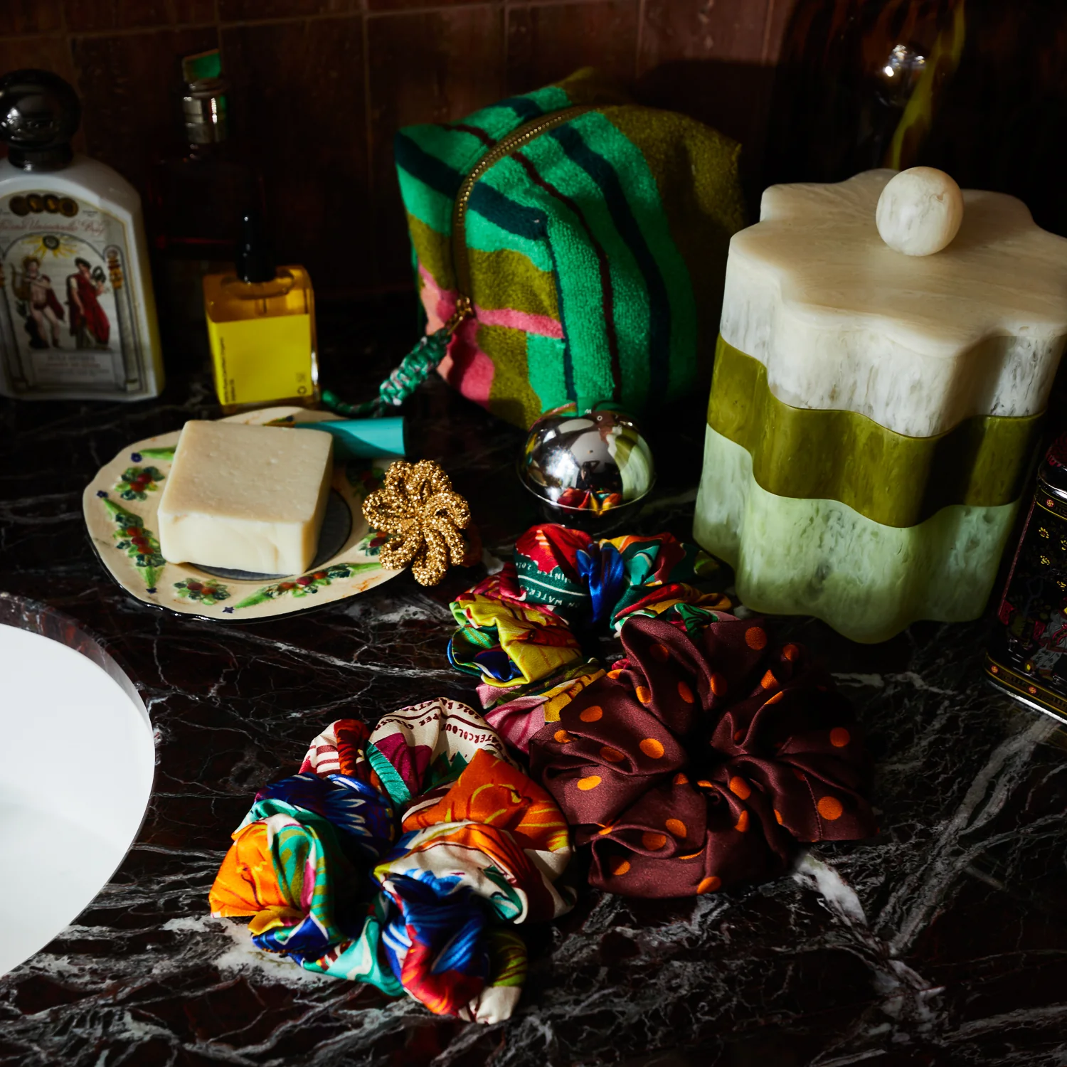 Ines Silk Scrunchie Set - Image 3