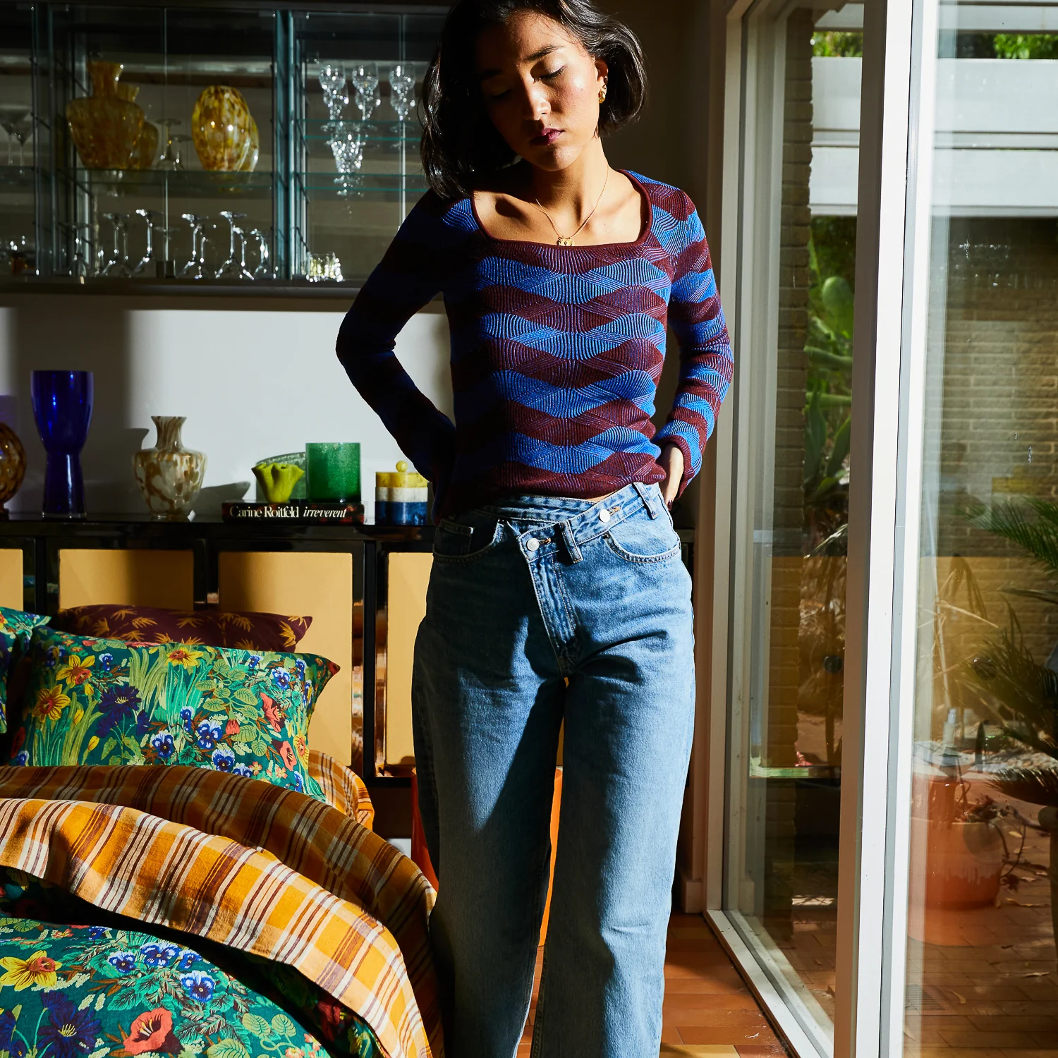 Ingrid Knit Top - Rosewood - Image 2