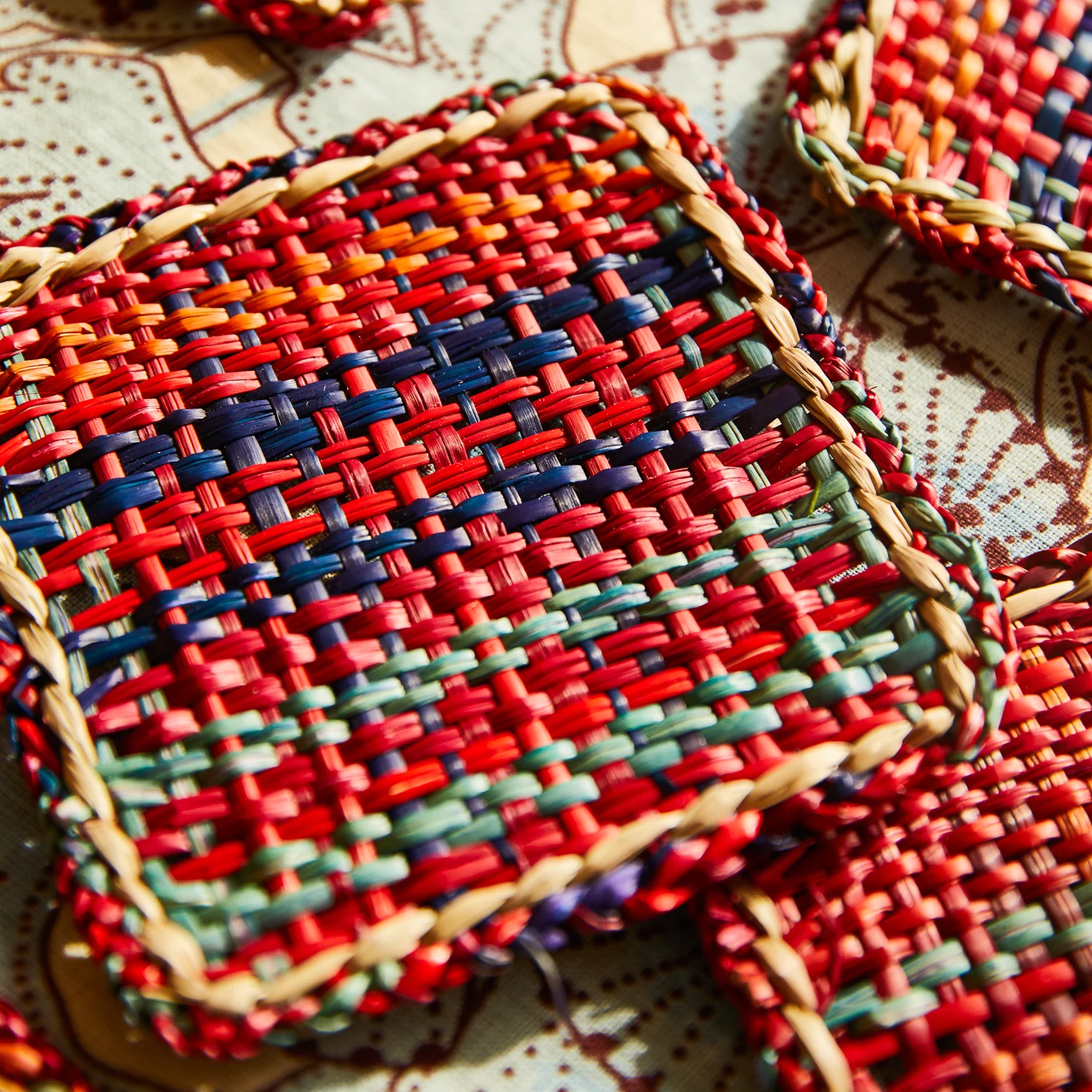 Isla Coaster Set - Crimson - Image 5