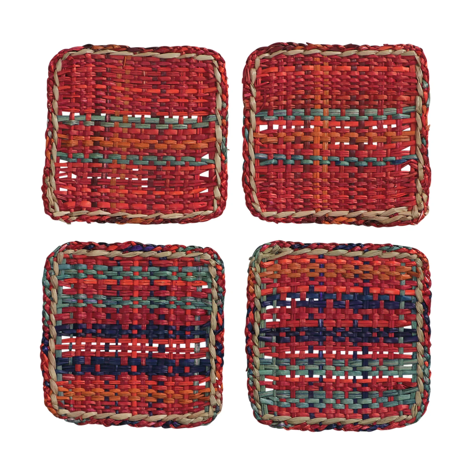 Isla Coaster Set - Crimson - Image 8