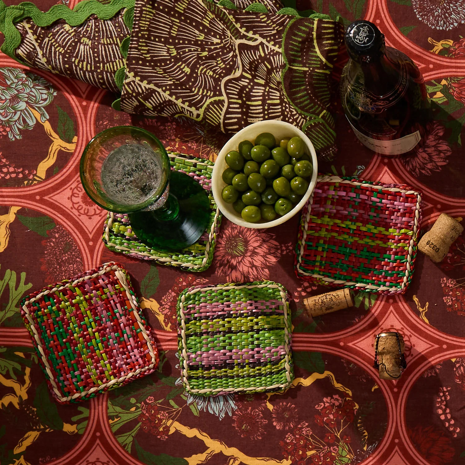 Isla Coaster Set - Key Lime - Image 2