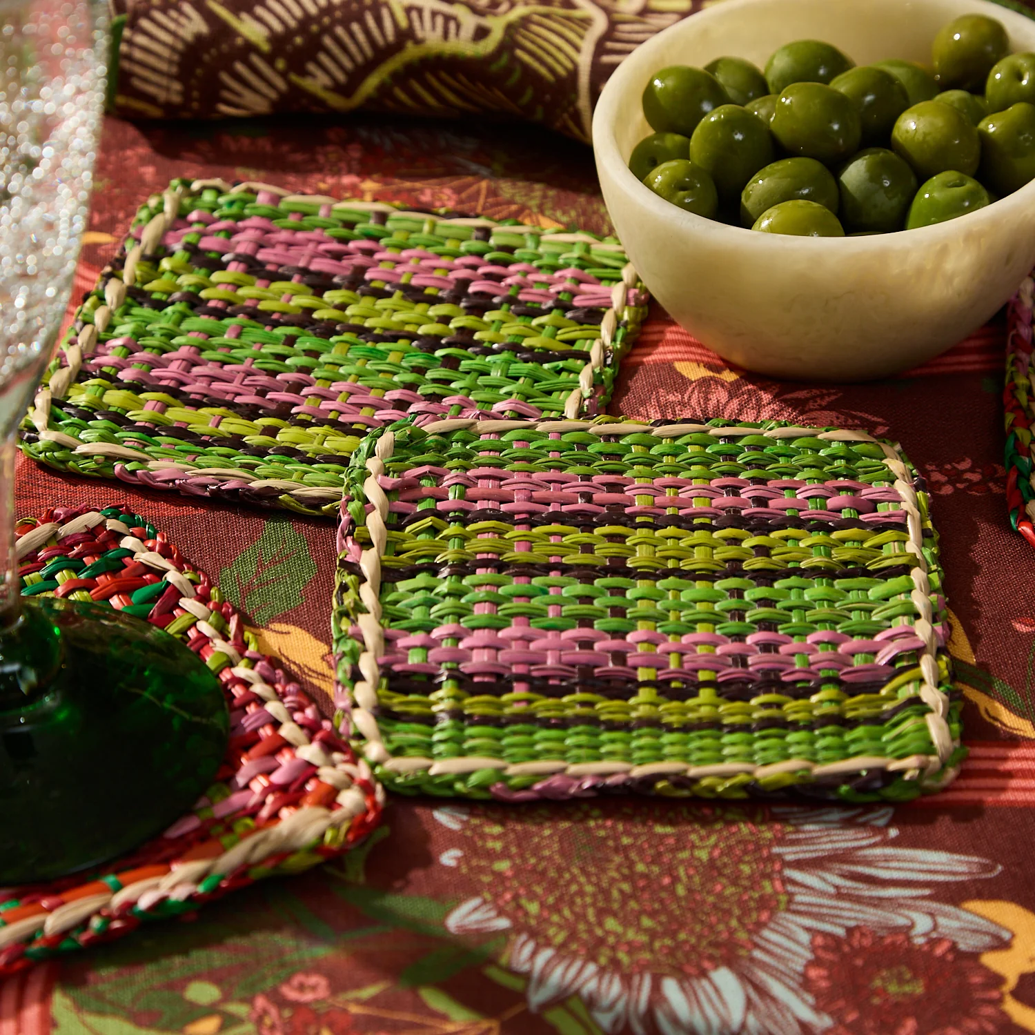 Isla Coaster Set - Key Lime - Image 3