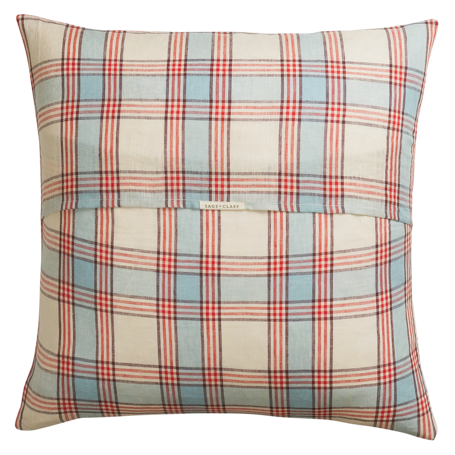 Isla Linen Euro Pillowcase Set - Cerulean - Image 3