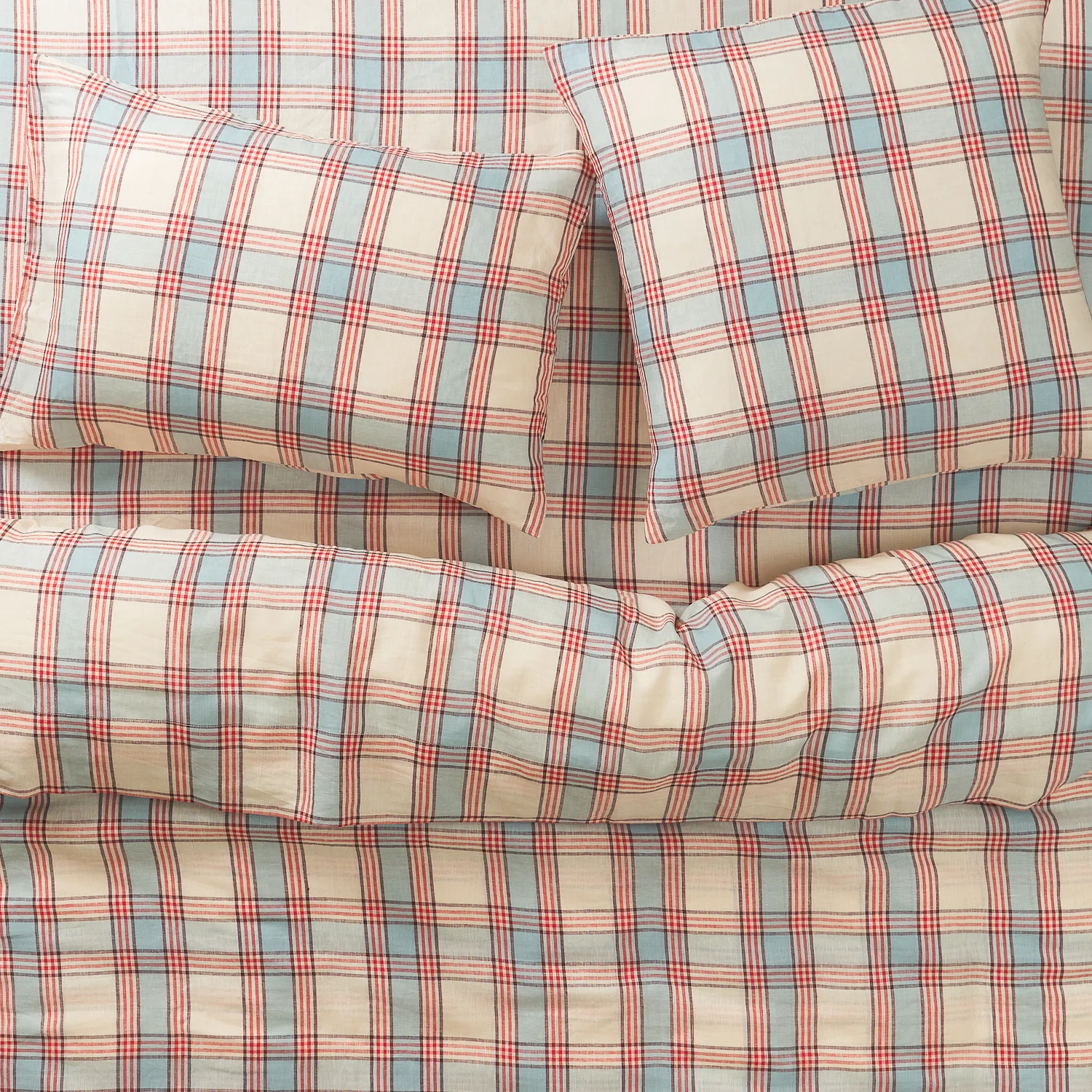 Isla Linen Quilt Cover - Cerulean - Image 3