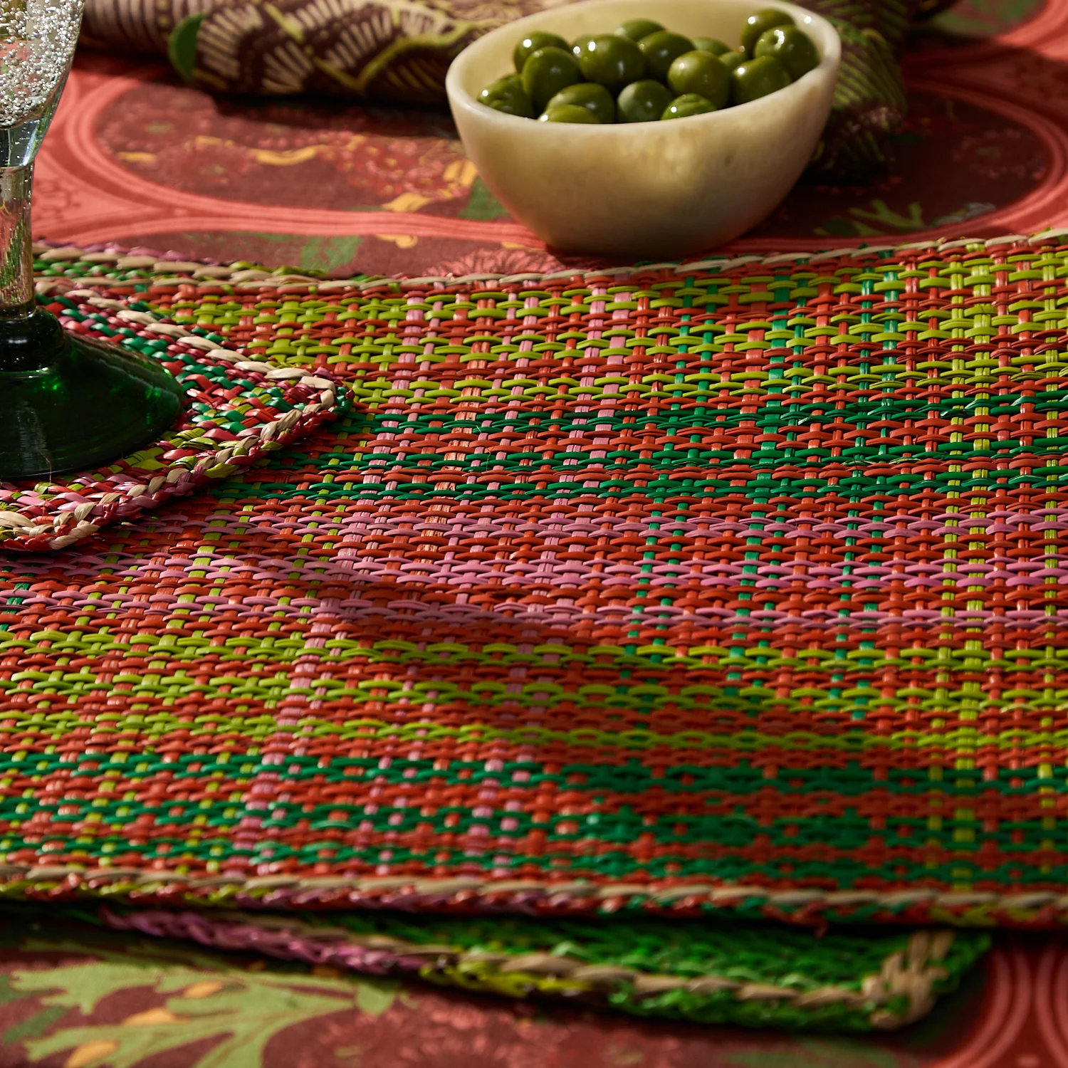 Isla Placemat Set - Key Lime - Image 6