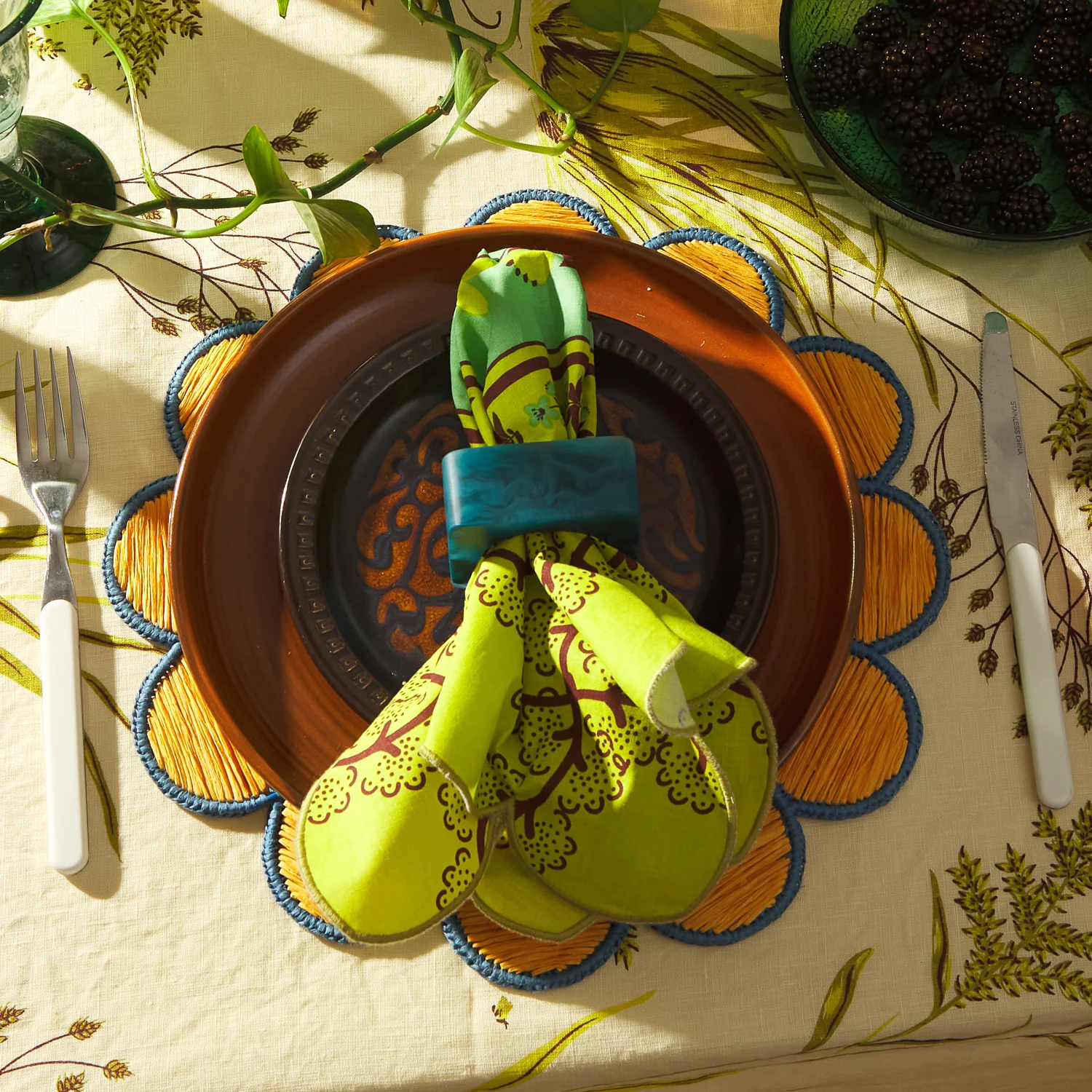 Jara Napkin Ring - Capri - Image 3