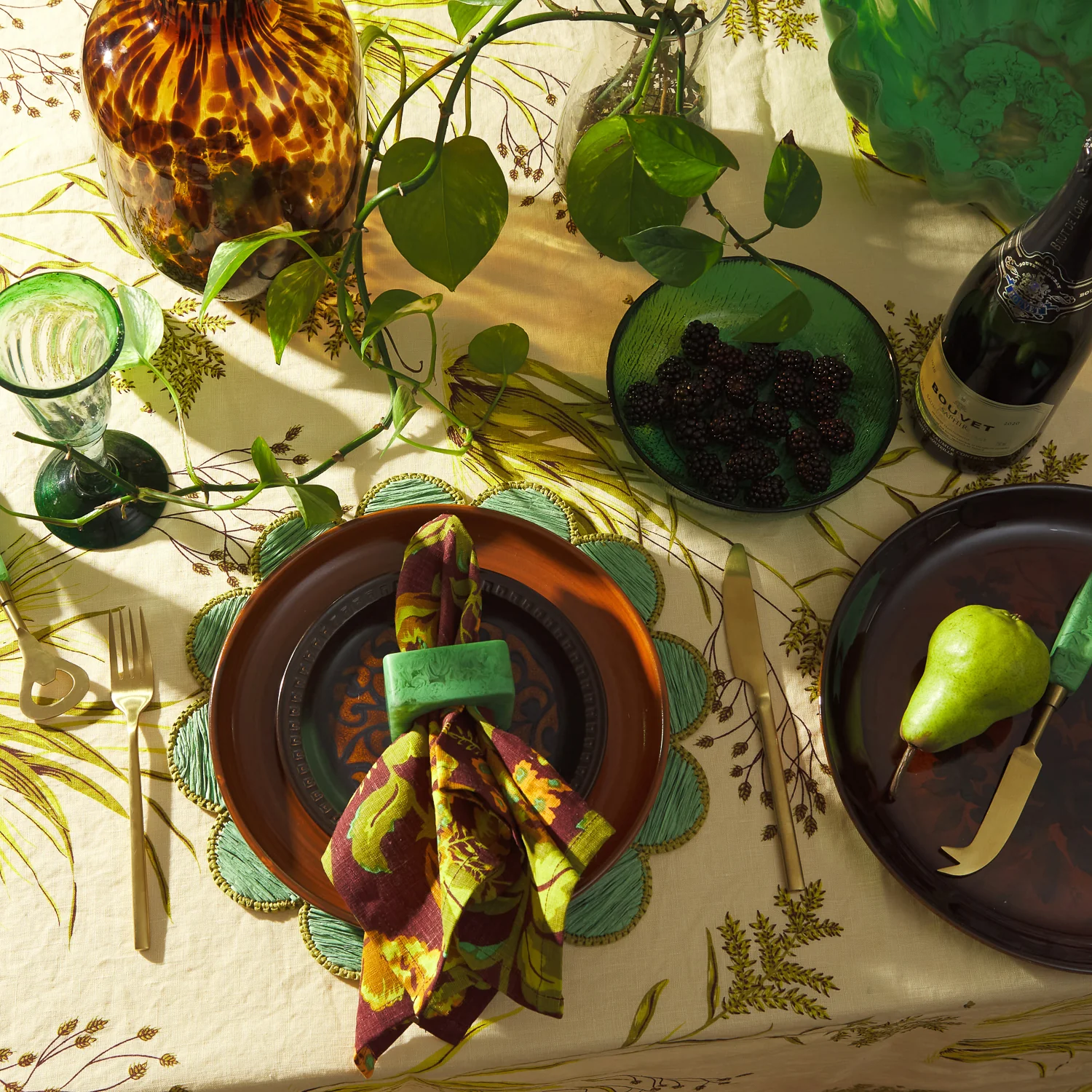 Jara Napkin Ring - Emerald - Image 3
