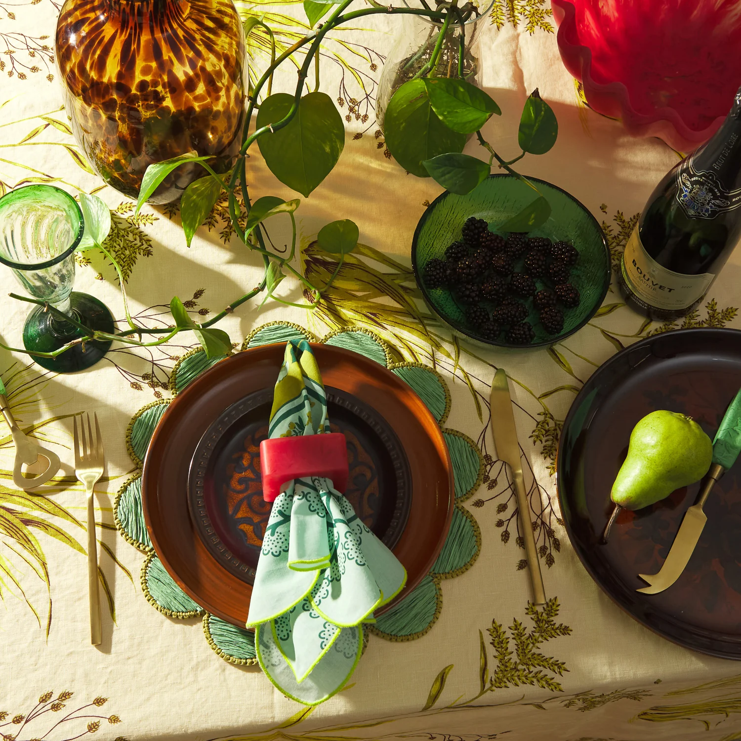 Jara Napkin Ring - Raspberry - Image 3