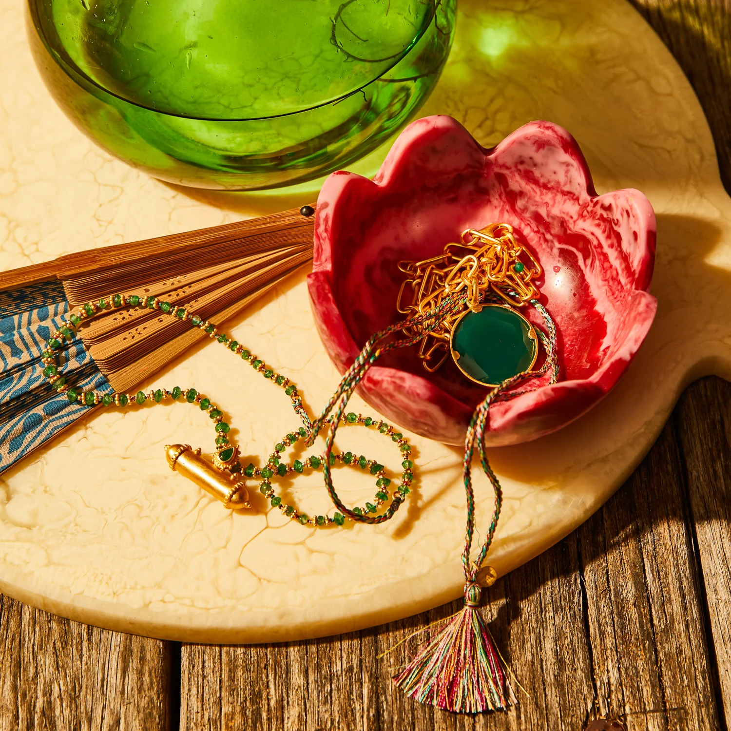 Jardin Necklace - Green Onyx - Image 5