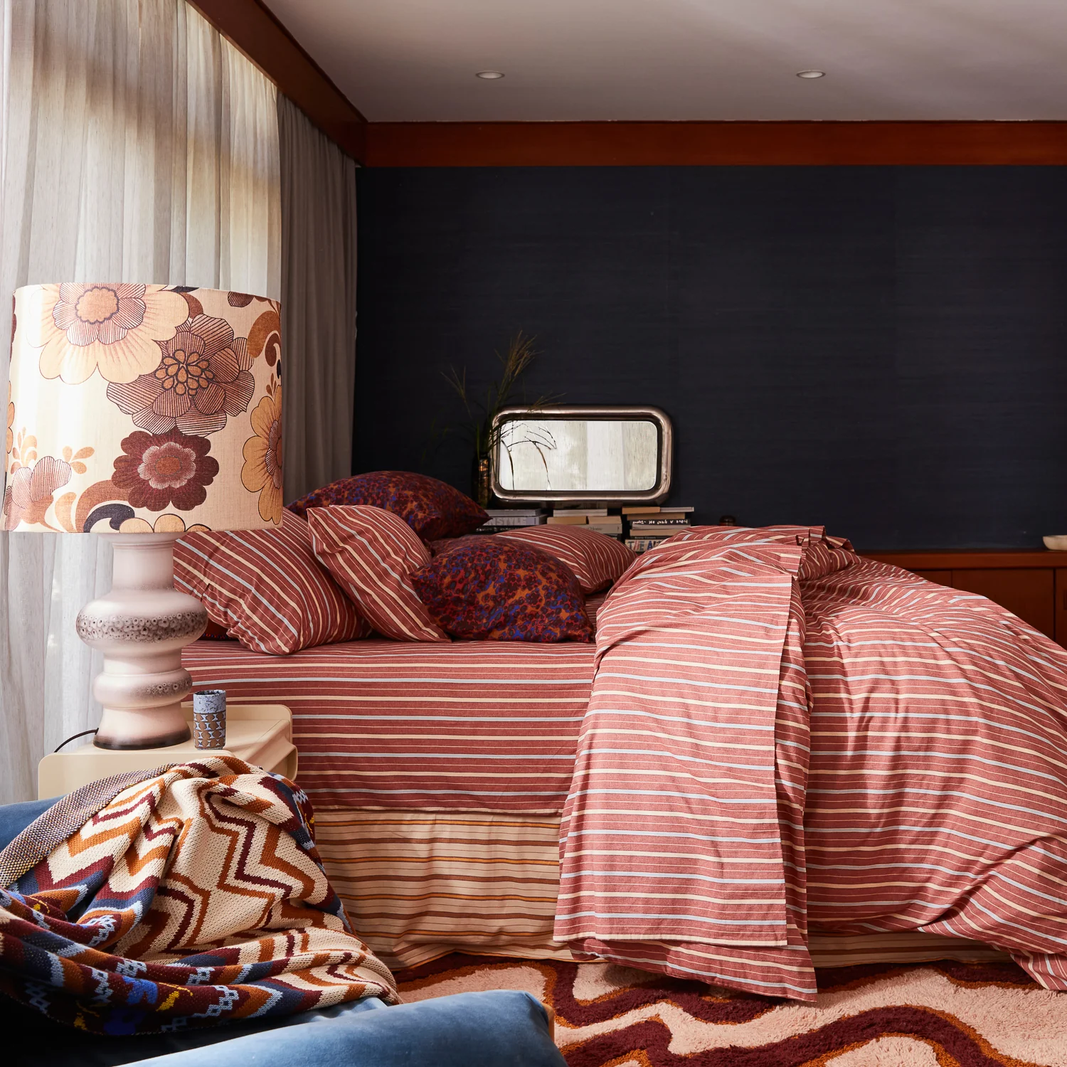 Leon Cotton Sheets - Burnt Sienna - Image 3
