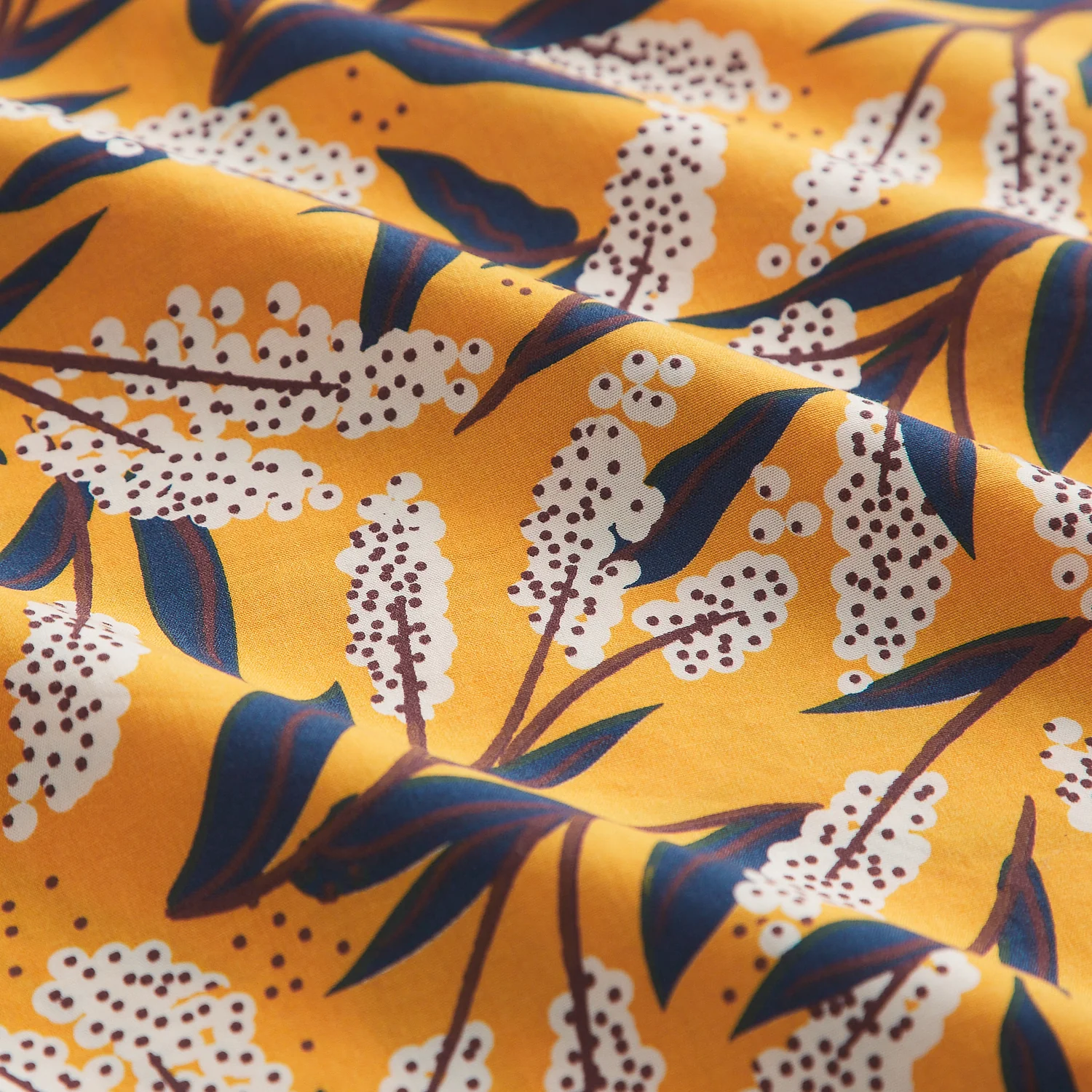 Lina Cotton Pillowcase Set - Marigold - Image 6