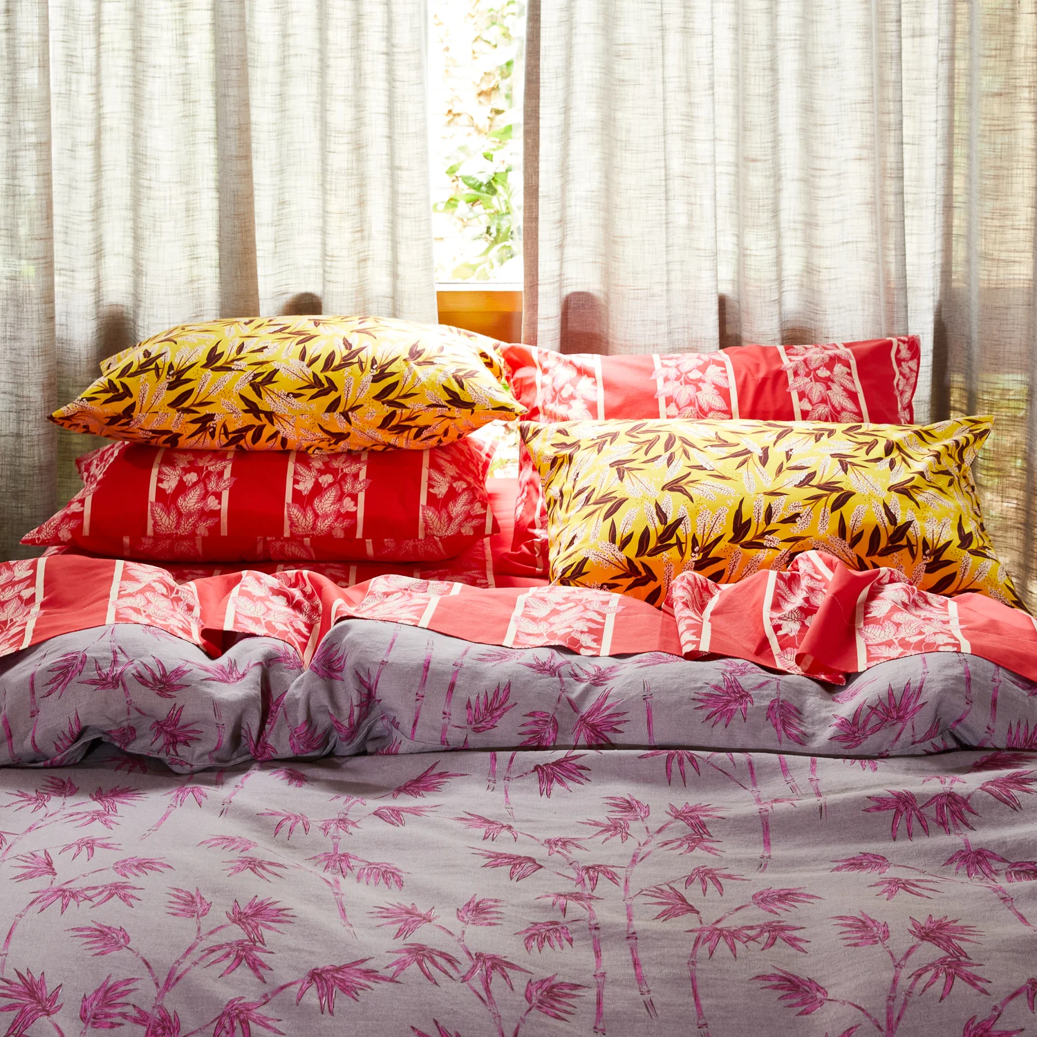Lina Cotton Pillowcase Set - Medallion - Image 3