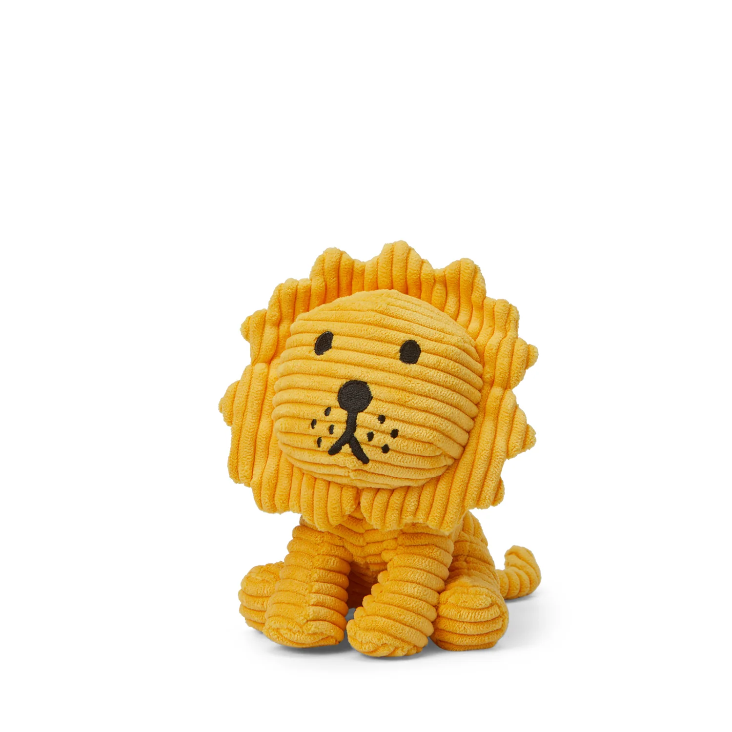 Lion Corduroy Soft Toy - Yellow - Image 2