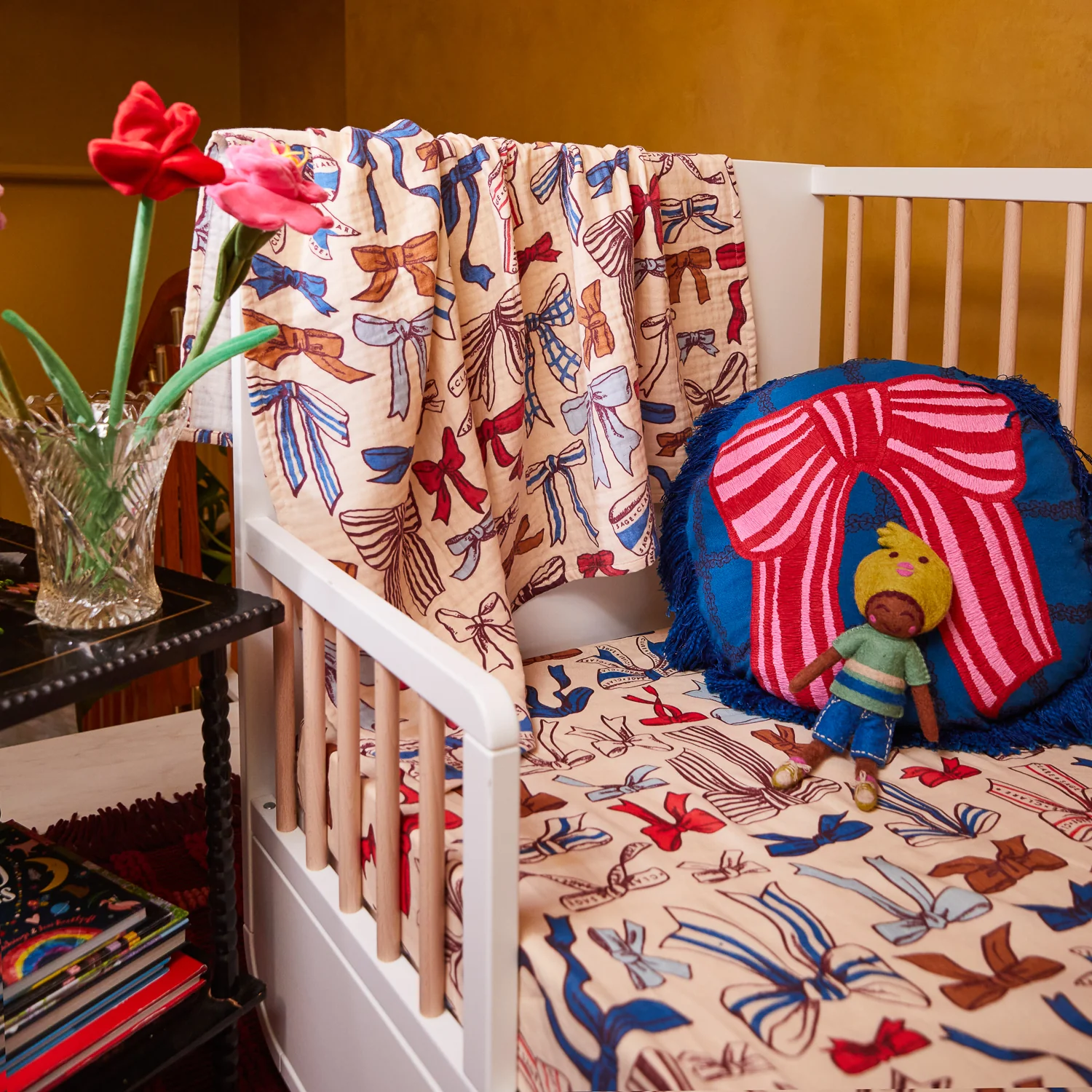 Lottie Embroidered Cushion - Image 6