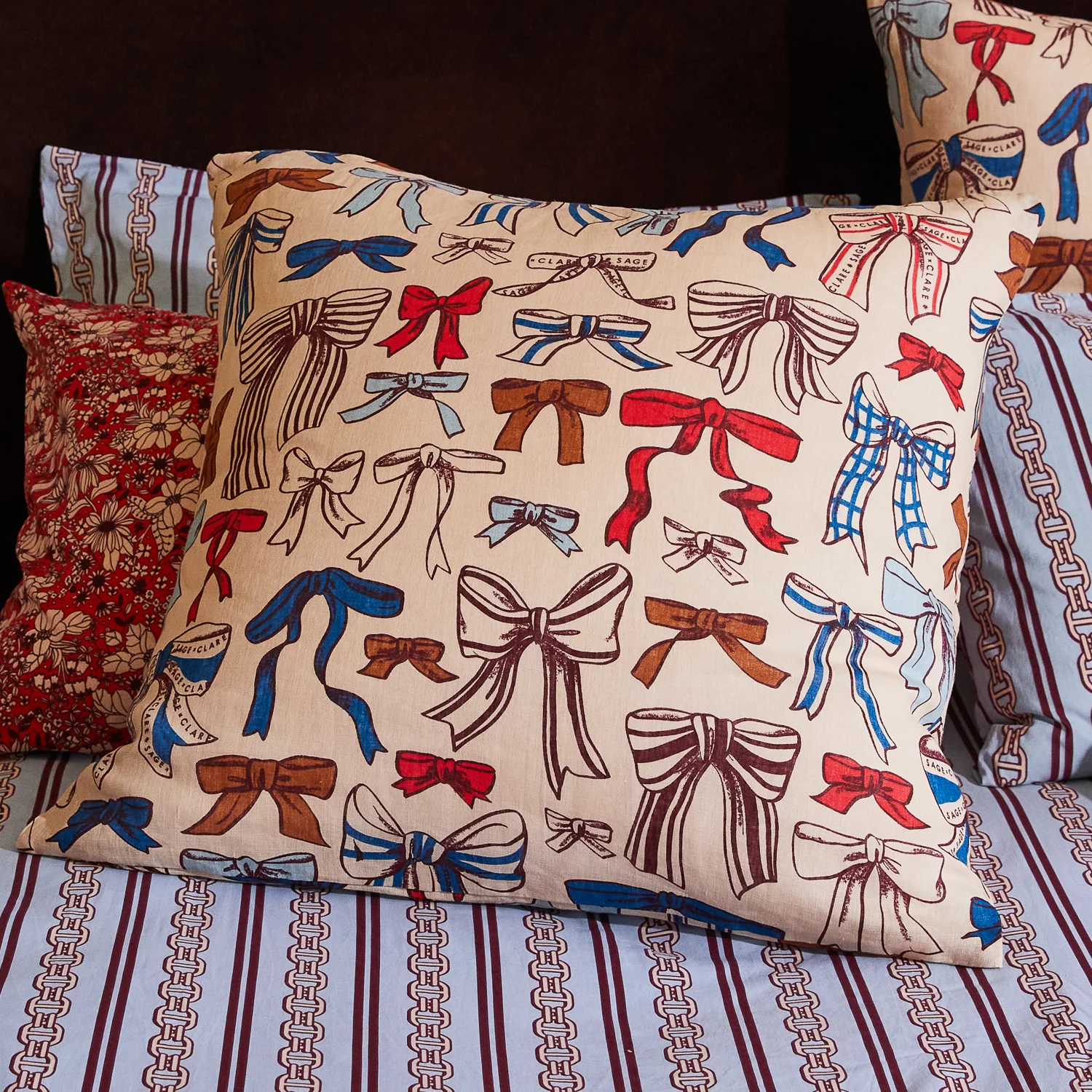 Lottie Linen Euro Pillowcase Set - Image 5