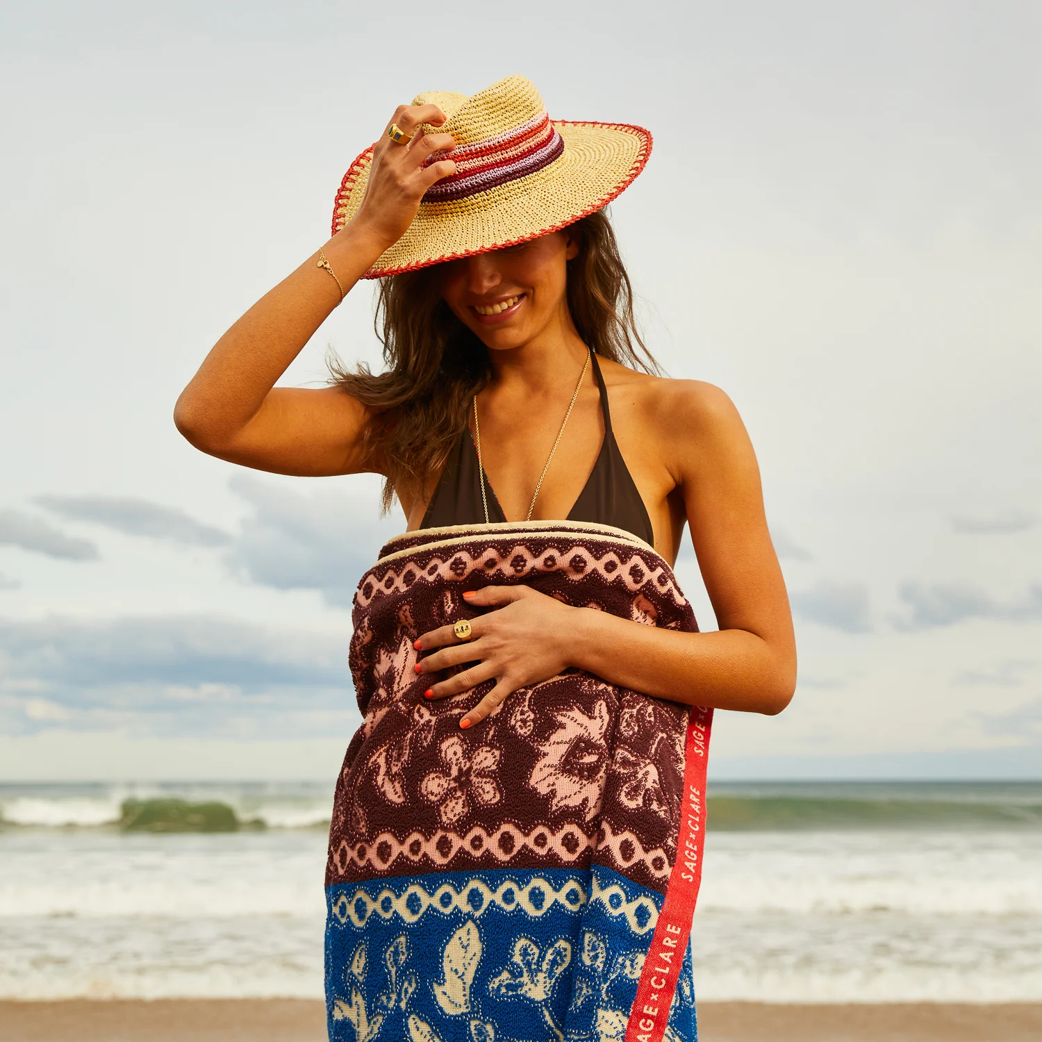 Luce Straw Hat - Vermillion - Image 6