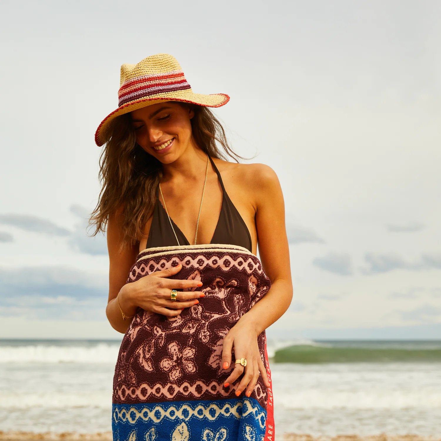 Luce Straw Hat - Vermillion - Image 7