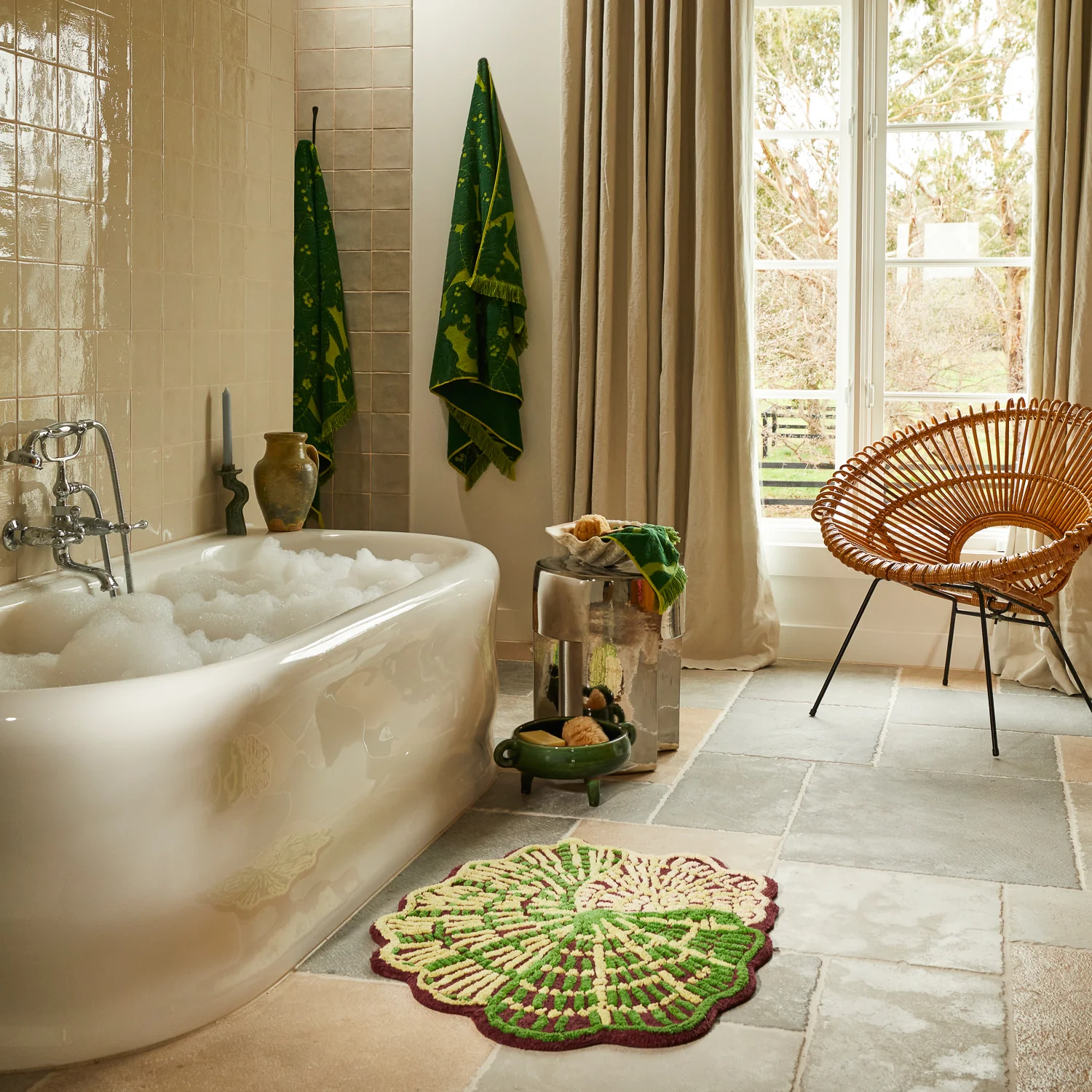 Lucia Bath Sheet - Kelp - Image 6