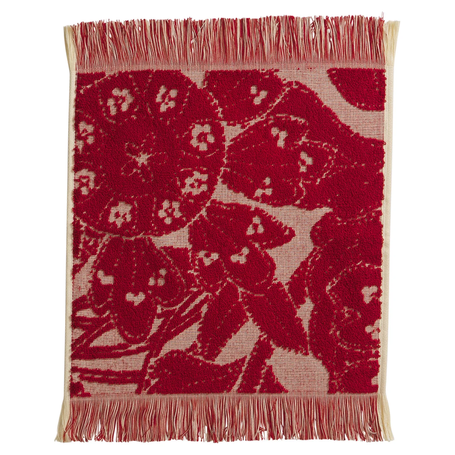 Lucia Face Washer - Crimson