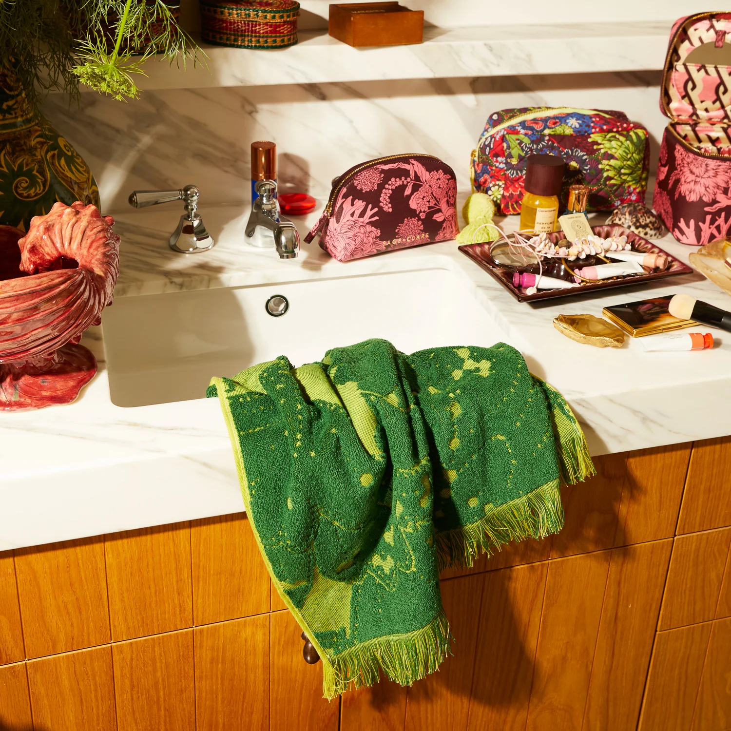 Lucia Hand Towel - Kelp - Image 2