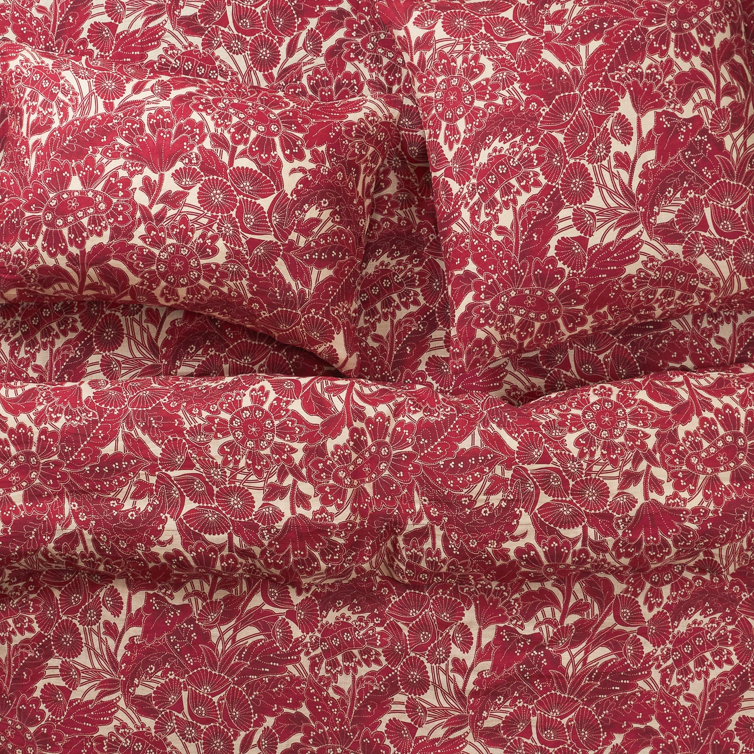 Lucia Linen Sheets - Crimson - Image 3