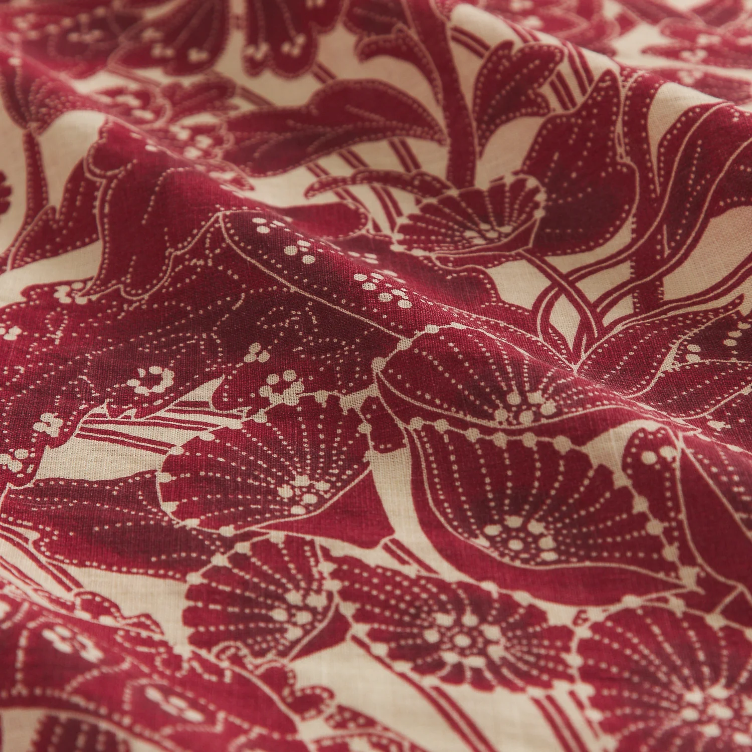 Lucia Linen Sheets - Crimson - Image 7