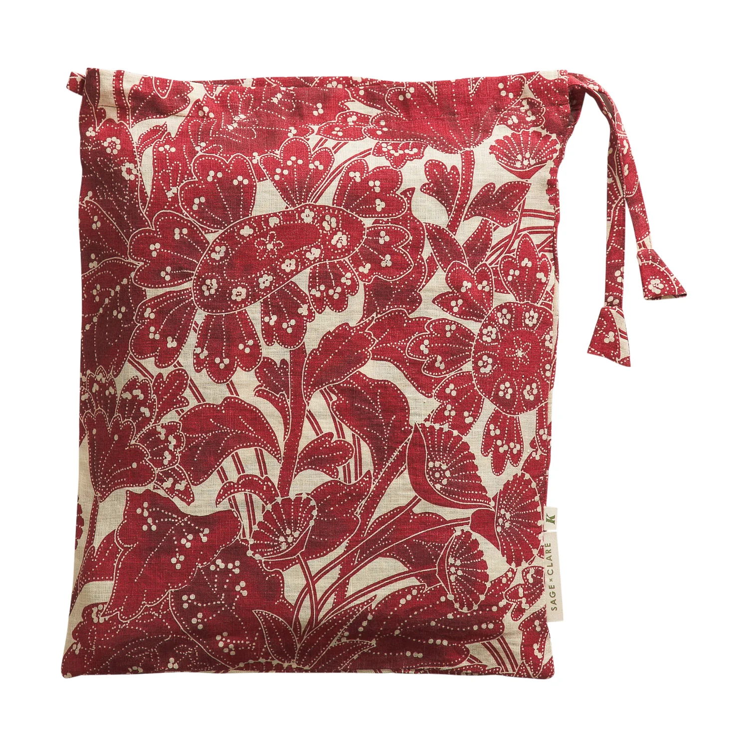 Lucia Linen Sheets - Crimson - Image 8