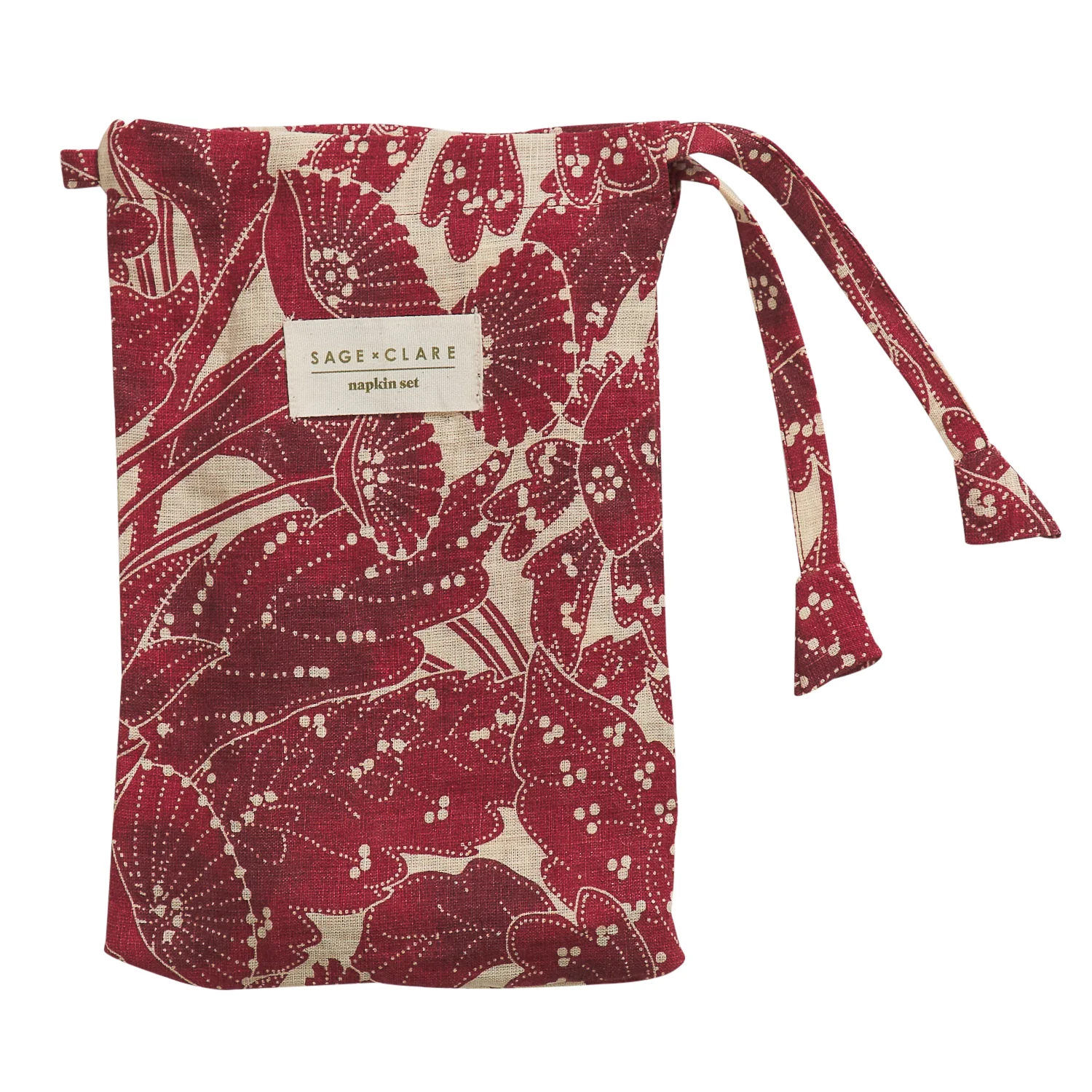 Lucia Napkin Set - Crimson - Image 10