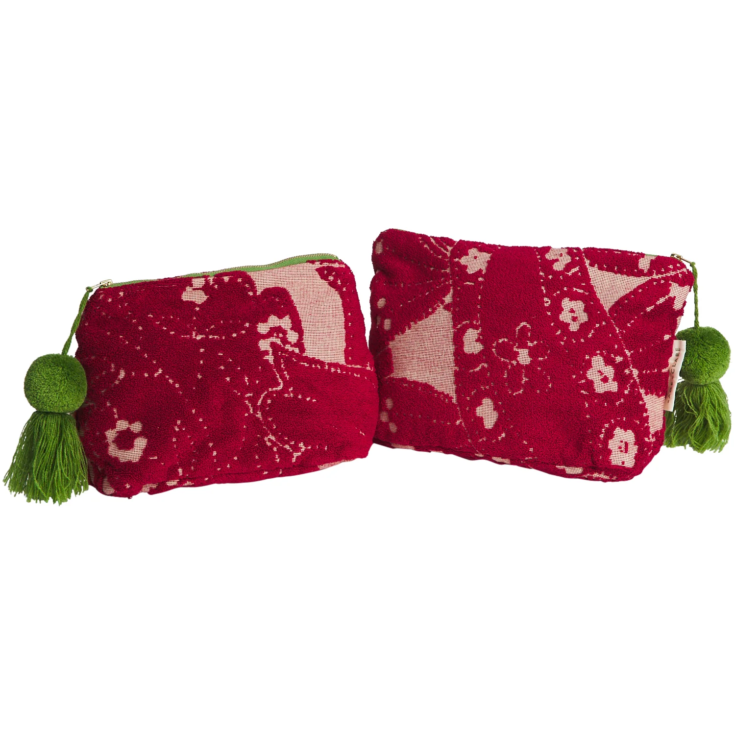Lucia Terry Pouch - Crimson - Image 6